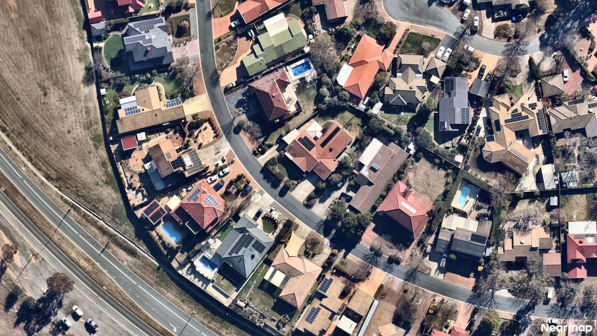 Vertical aerial view
