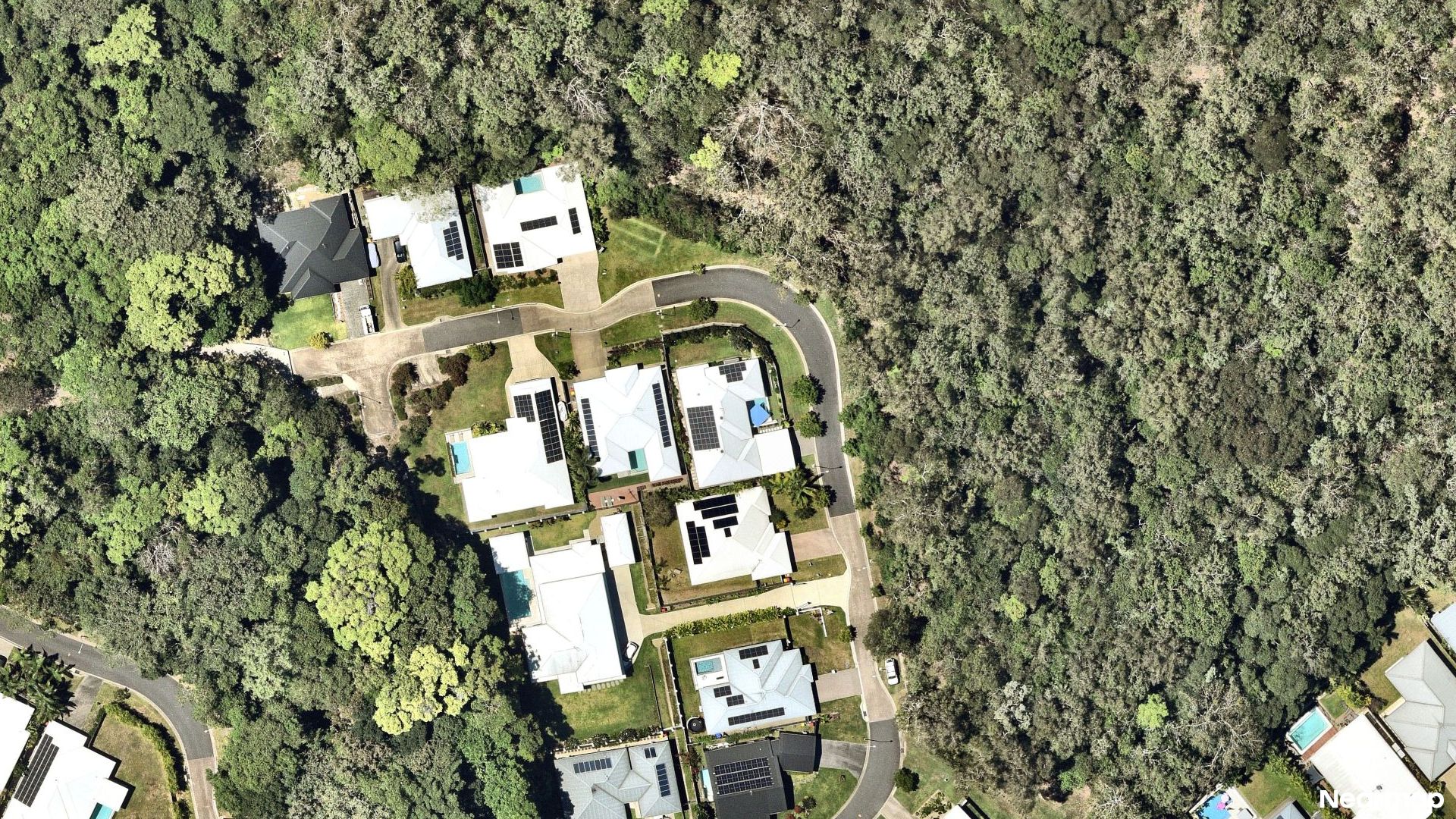 Vertical aerial view