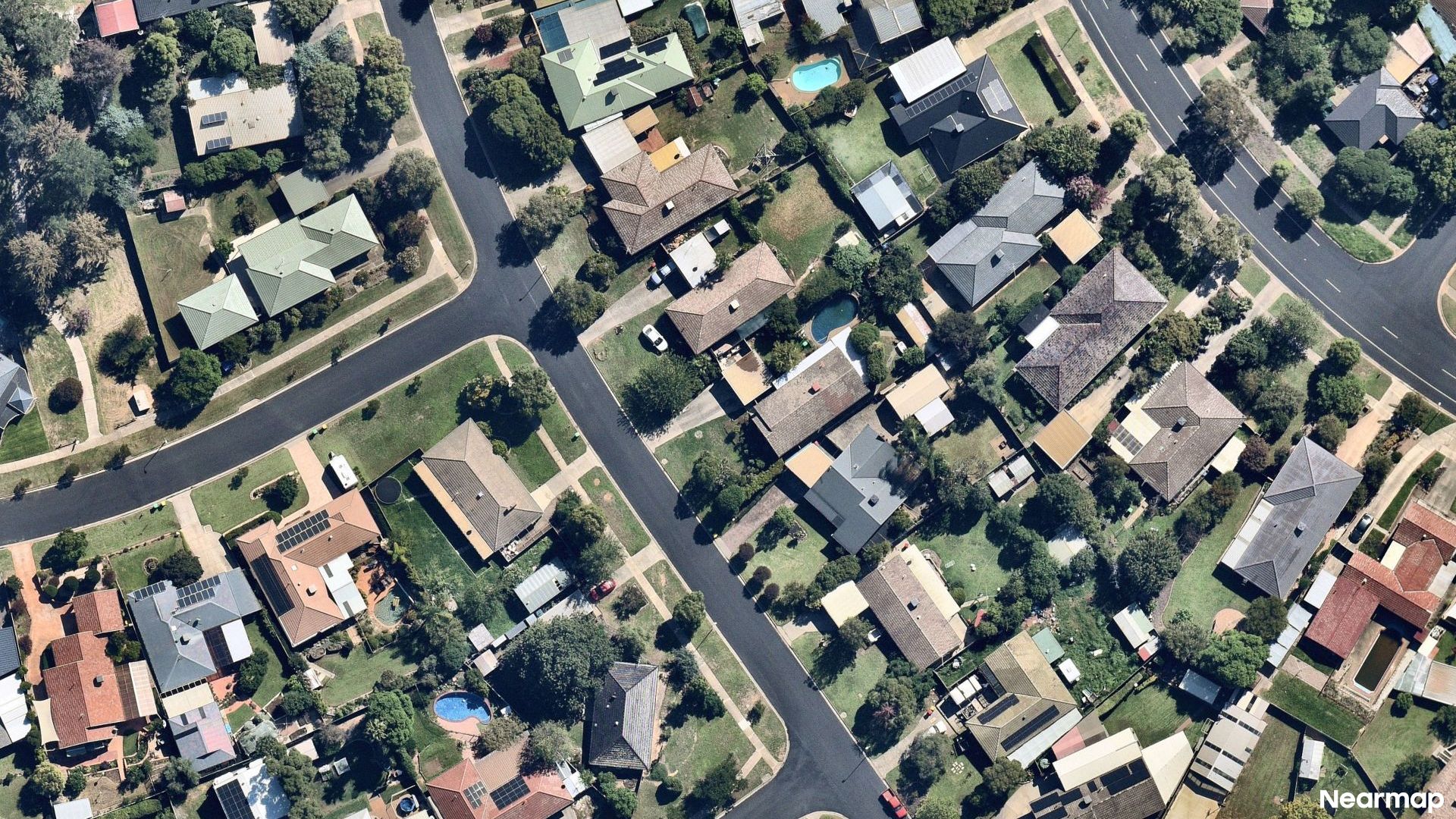 Vertical aerial view