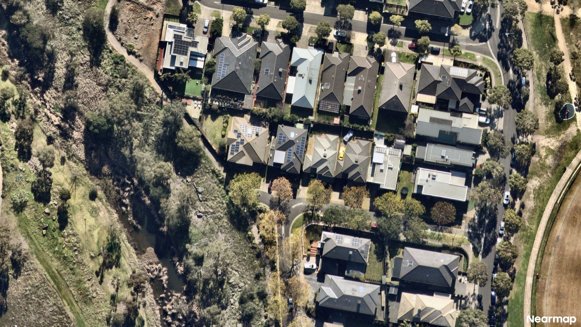 Vertical aerial view