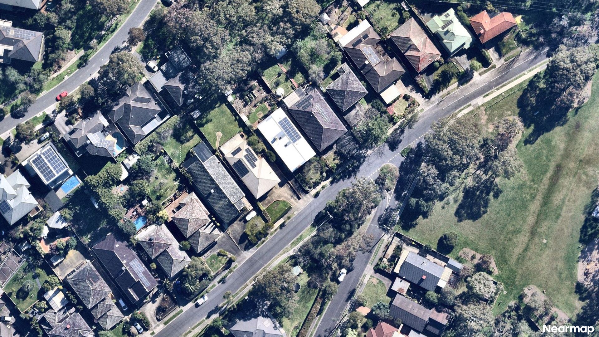Vertical aerial view