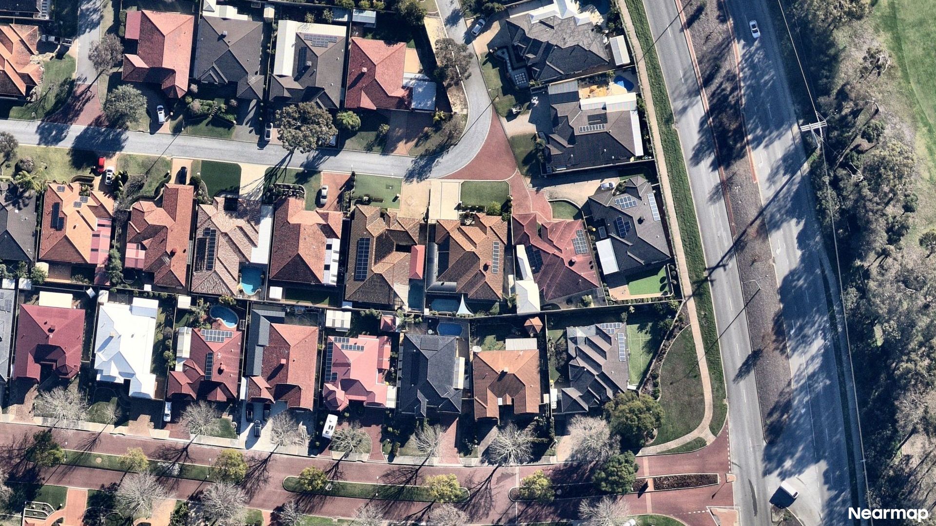 Vertical aerial view