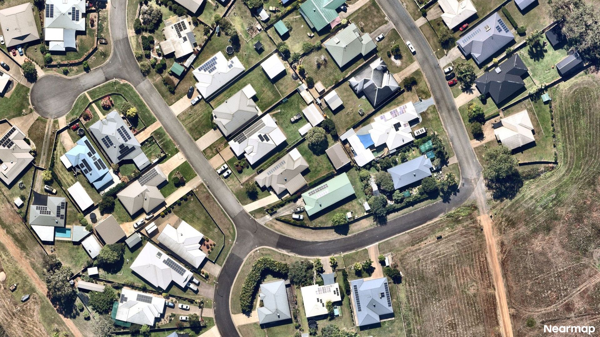 Vertical aerial view