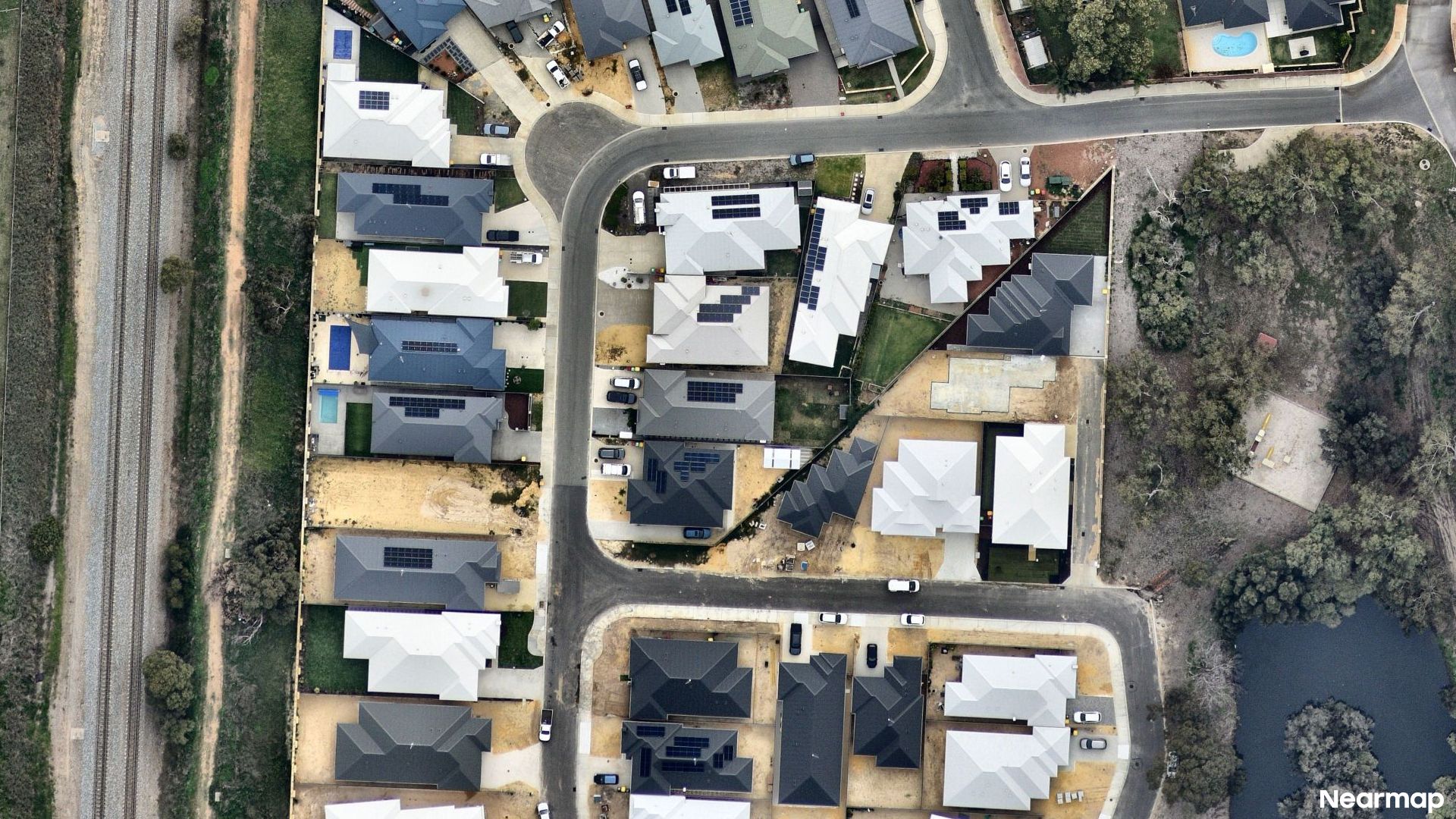 Vertical aerial view
