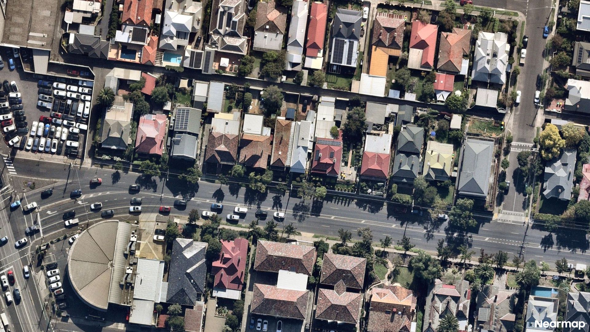 Vertical aerial view