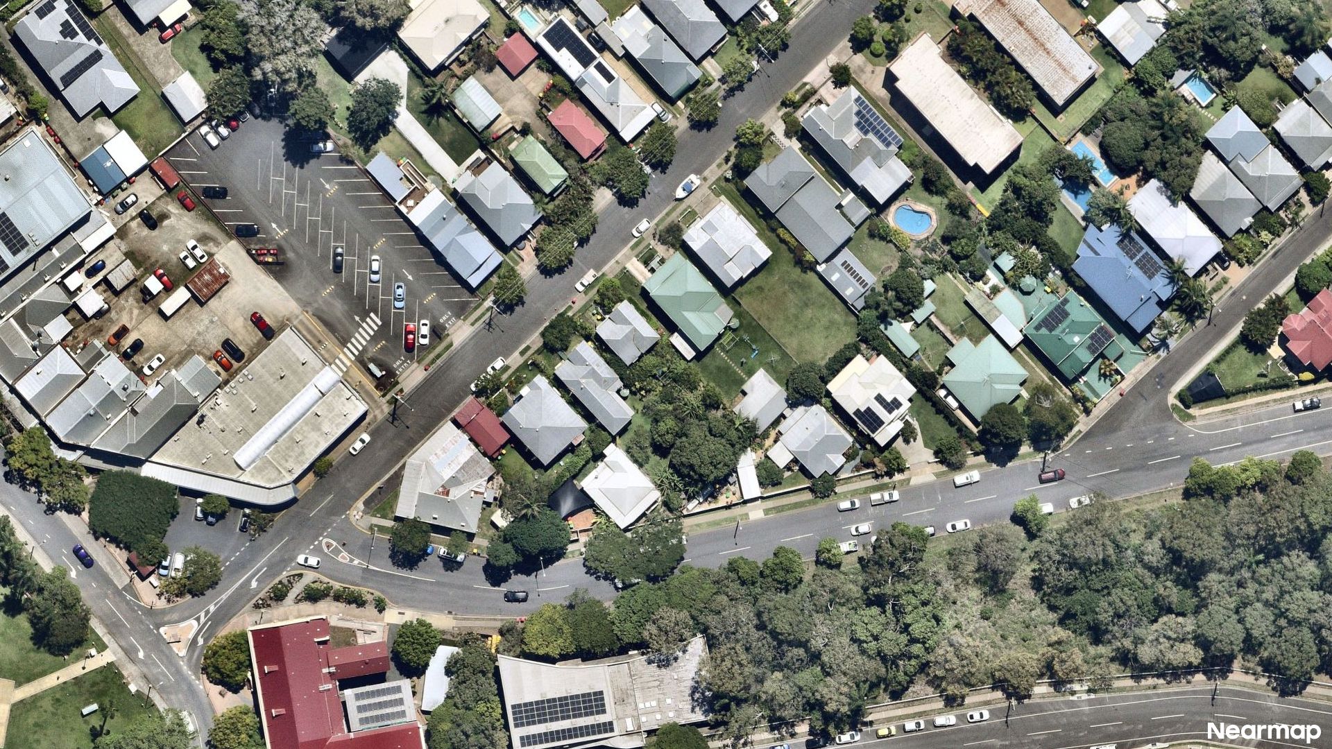 Vertical aerial view