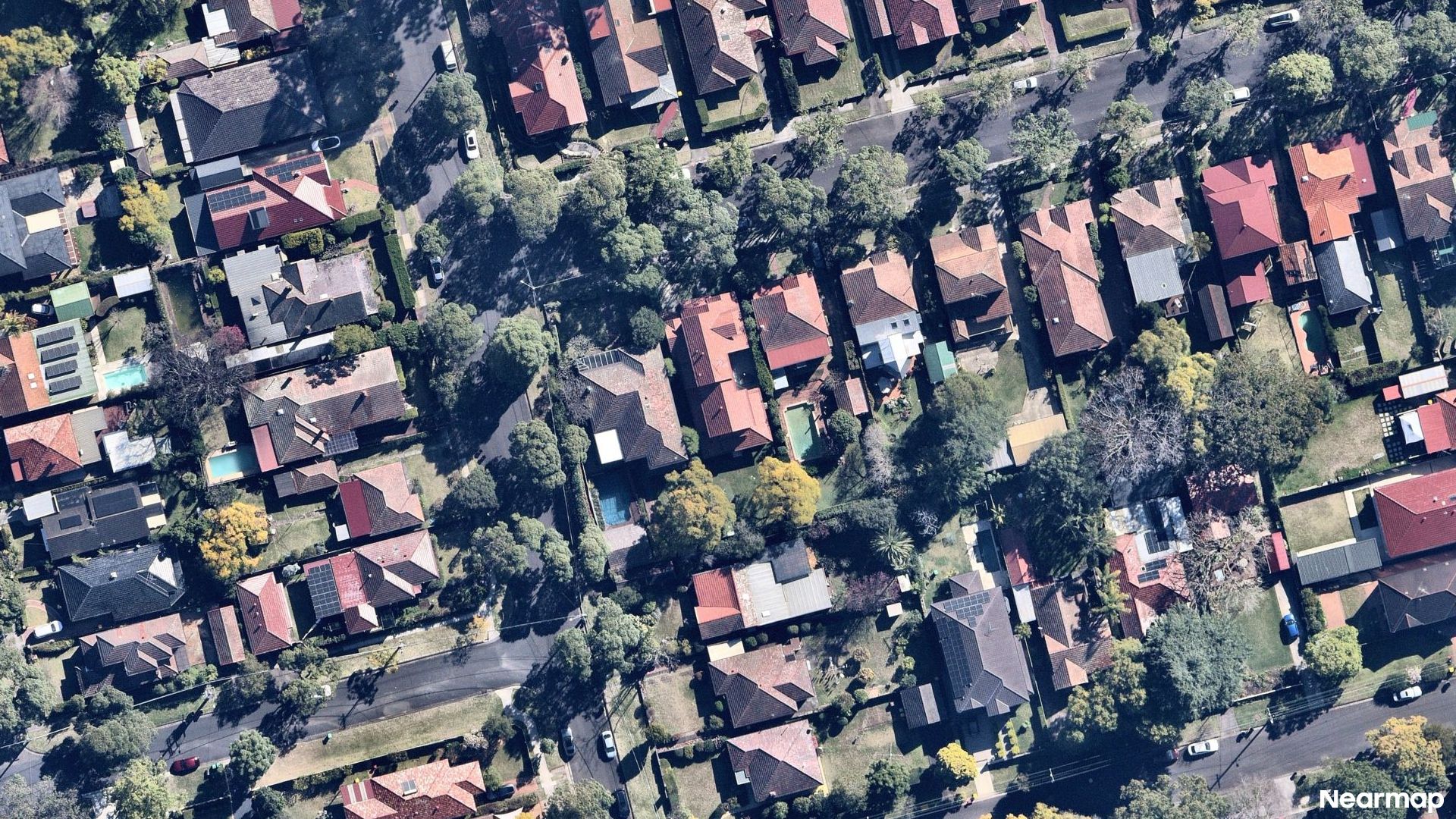 Vertical aerial view