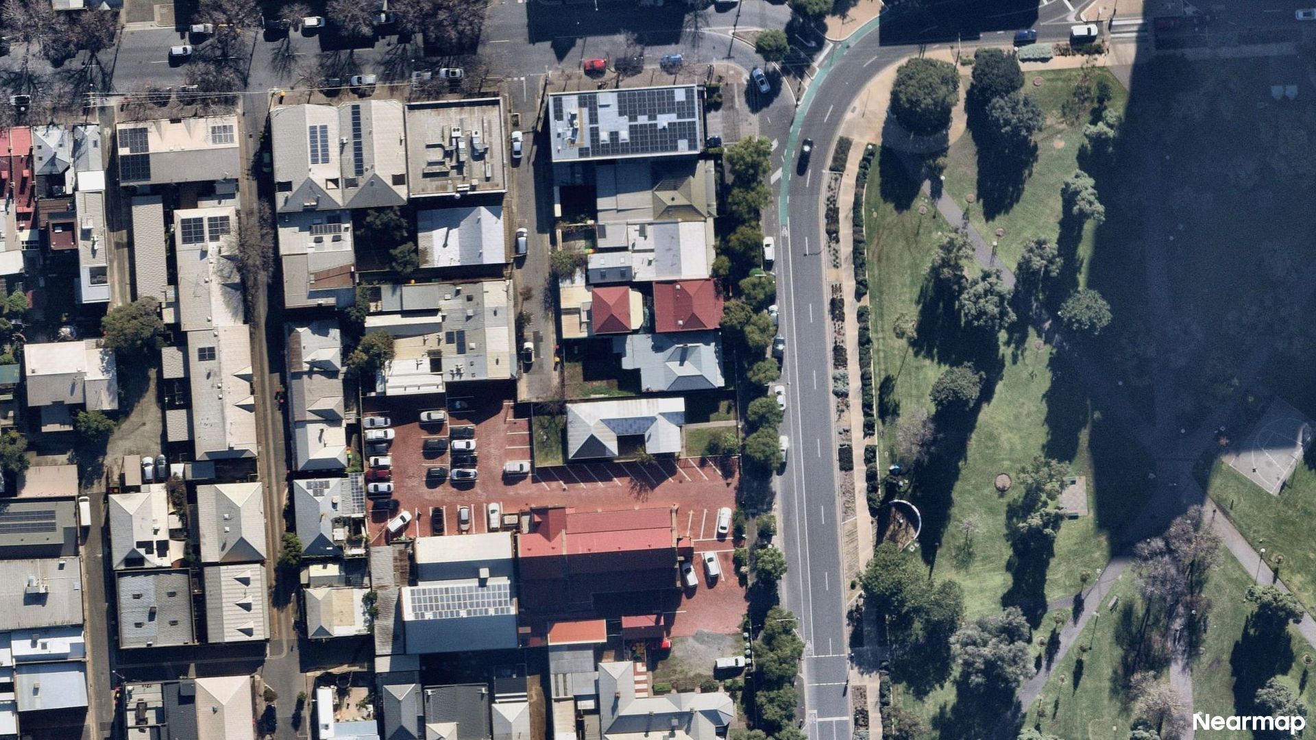 Vertical aerial view