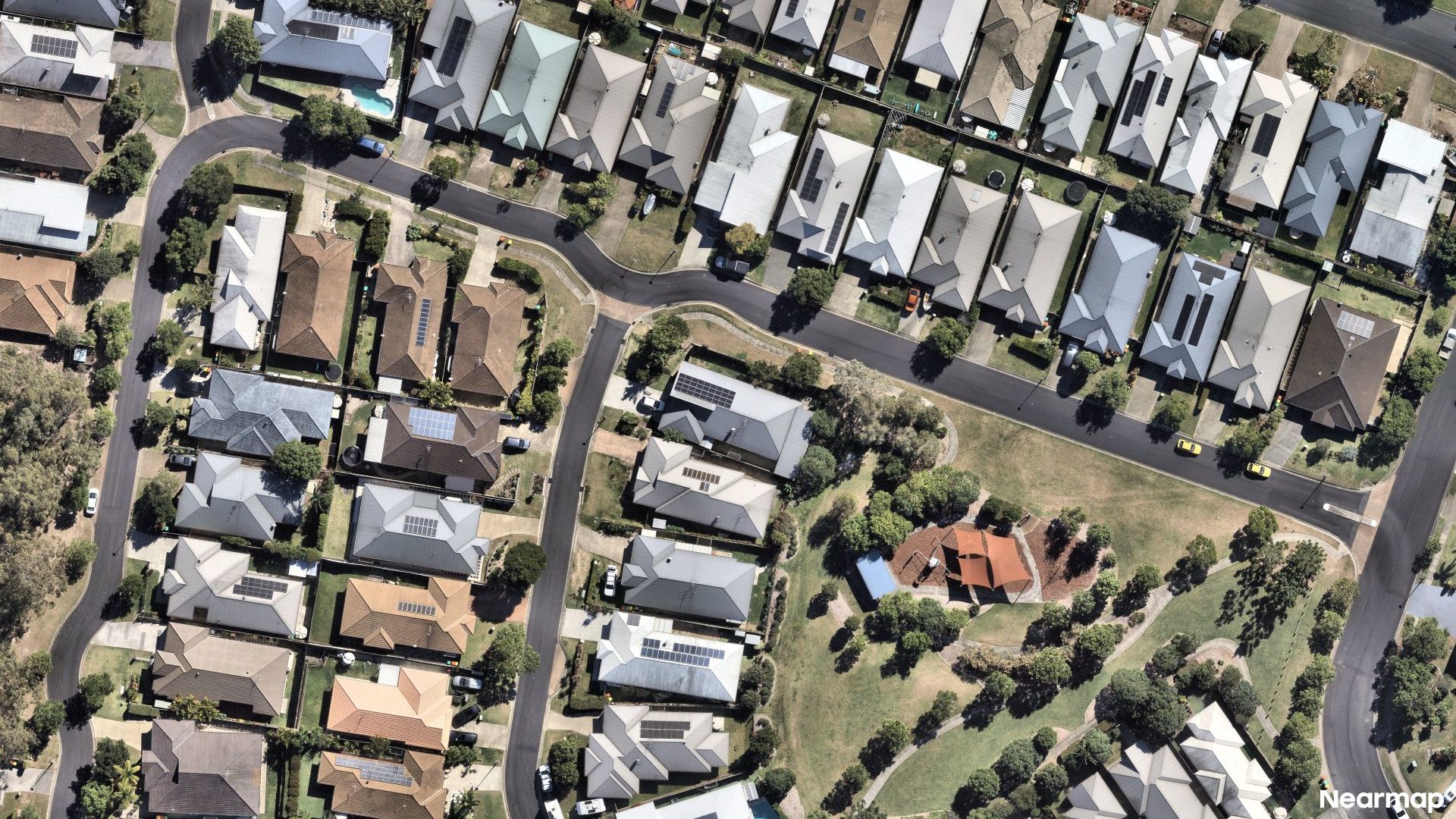 Vertical aerial view