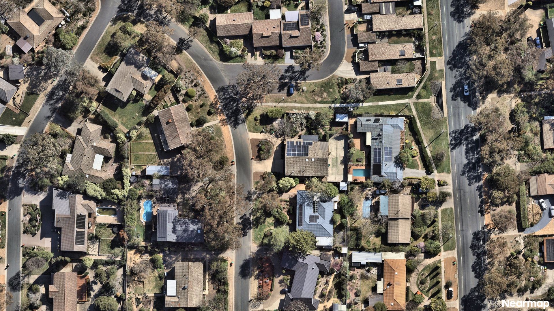 Vertical aerial view
