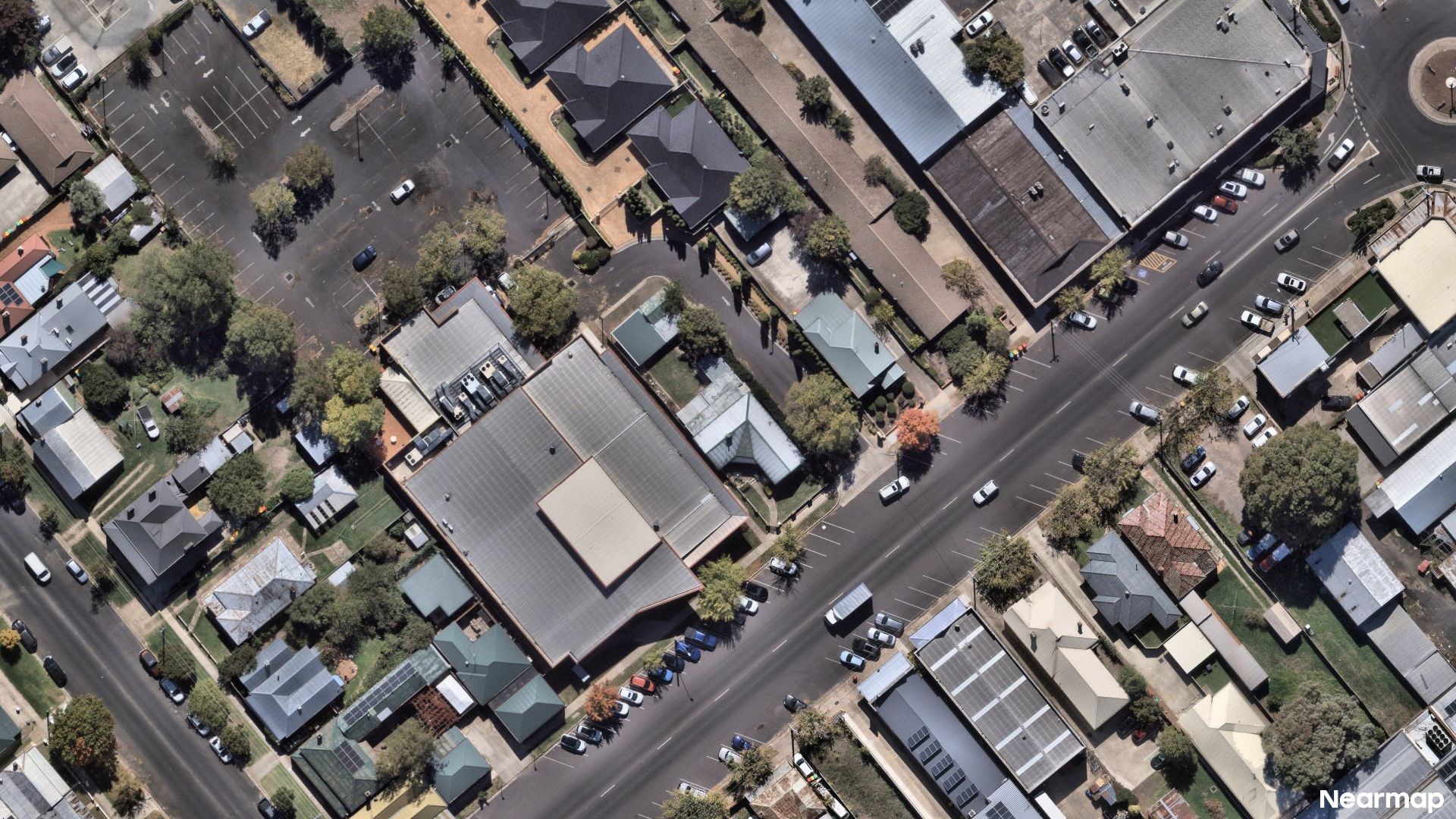 Vertical aerial view