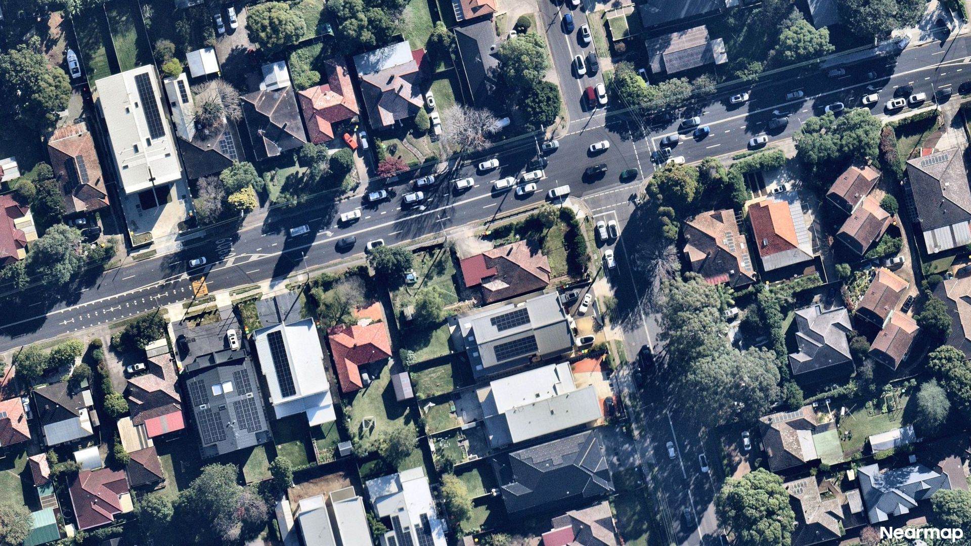 Vertical aerial view