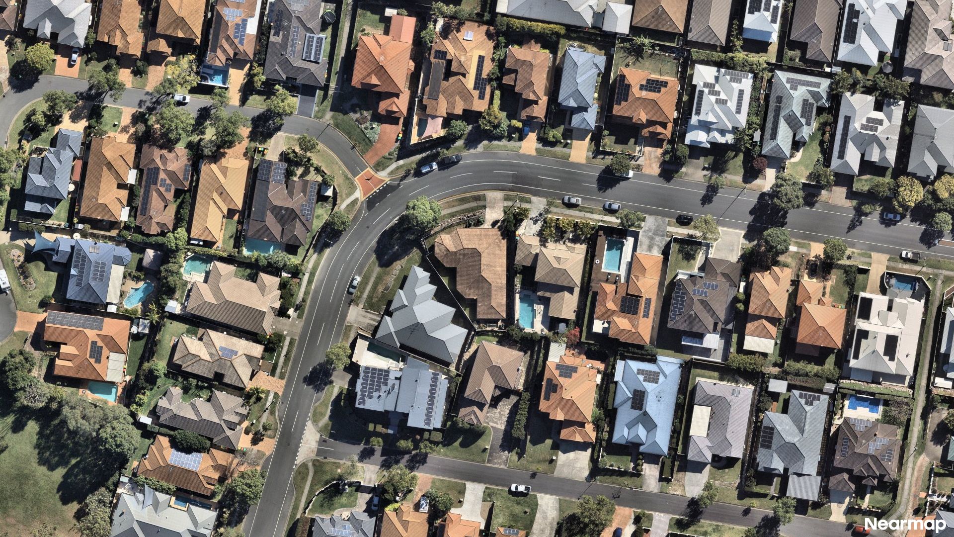 Vertical aerial view