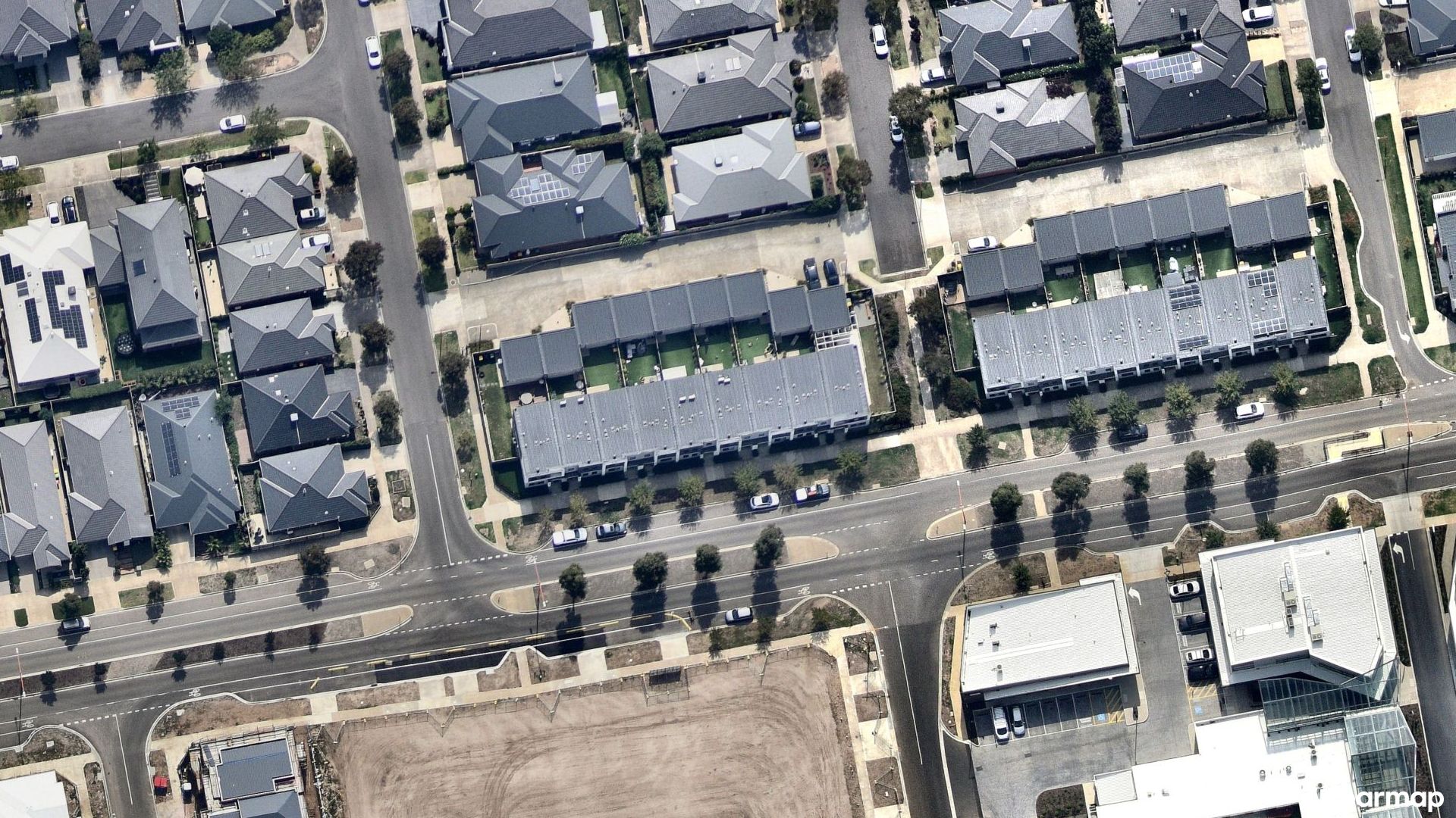 Vertical aerial view