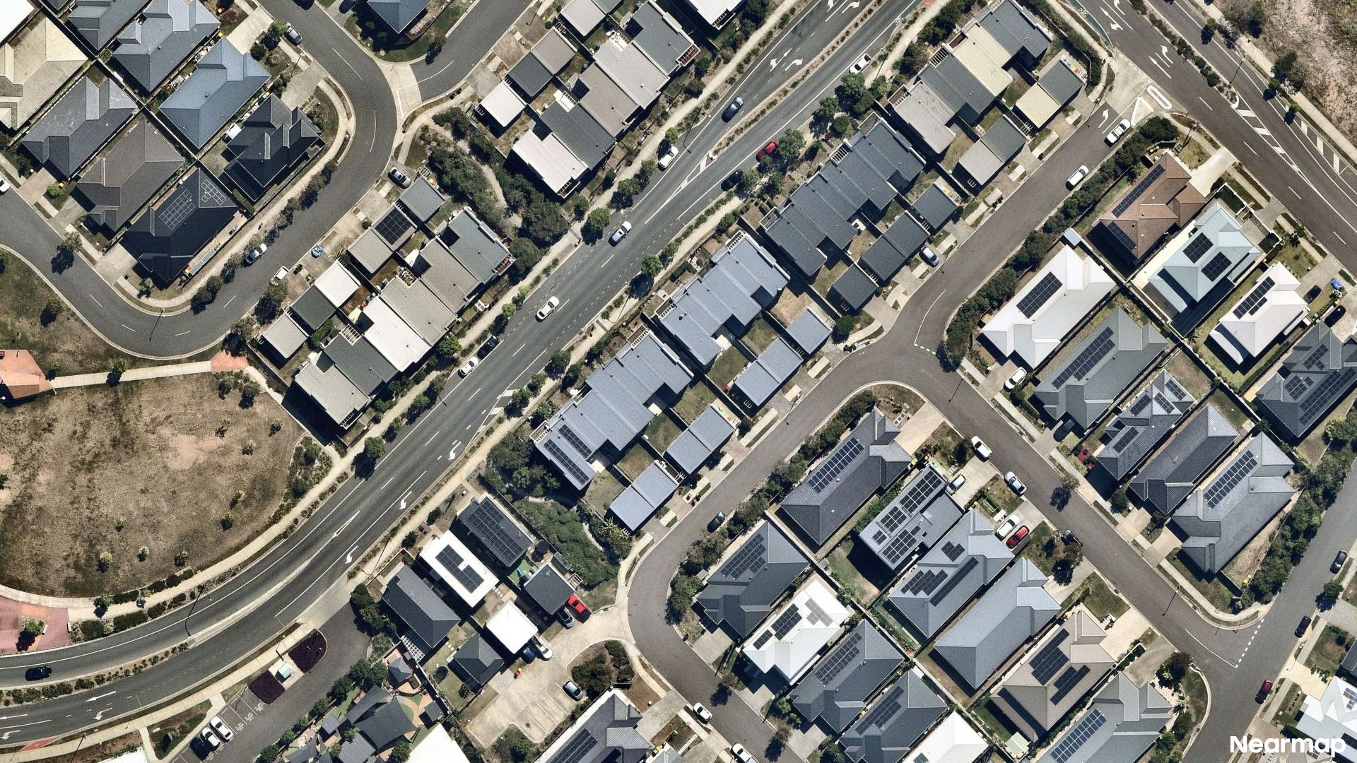 Vertical aerial view