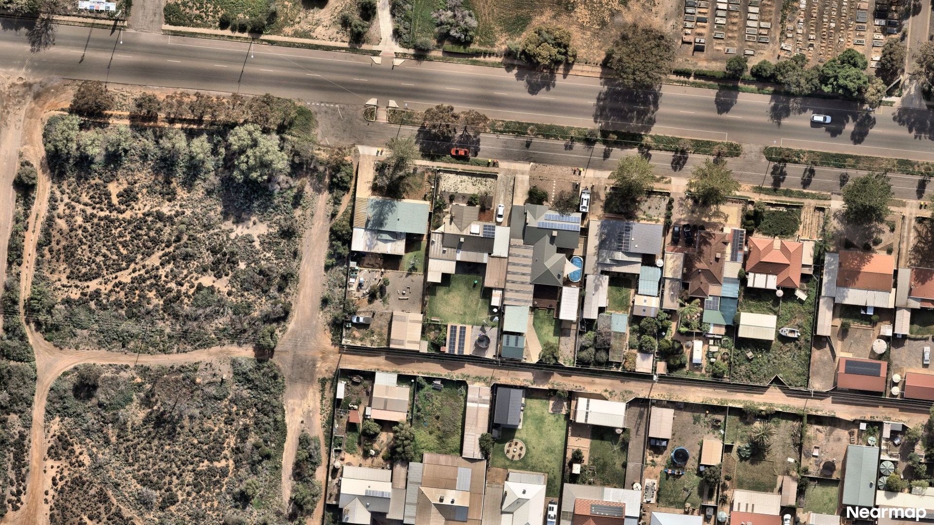 Vertical aerial view