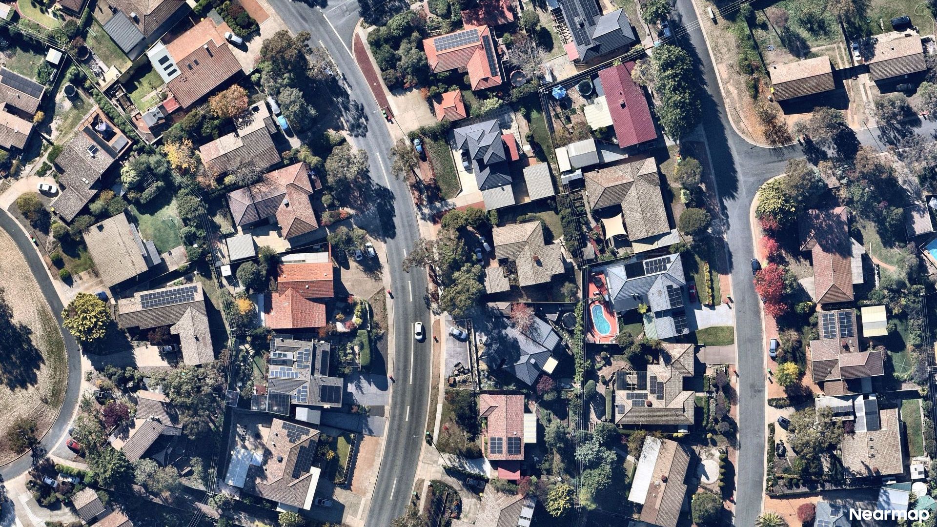 Vertical aerial view