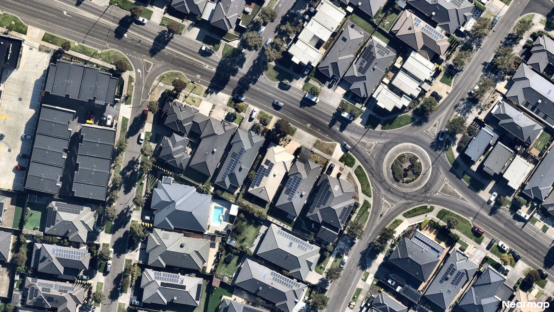 Vertical aerial view