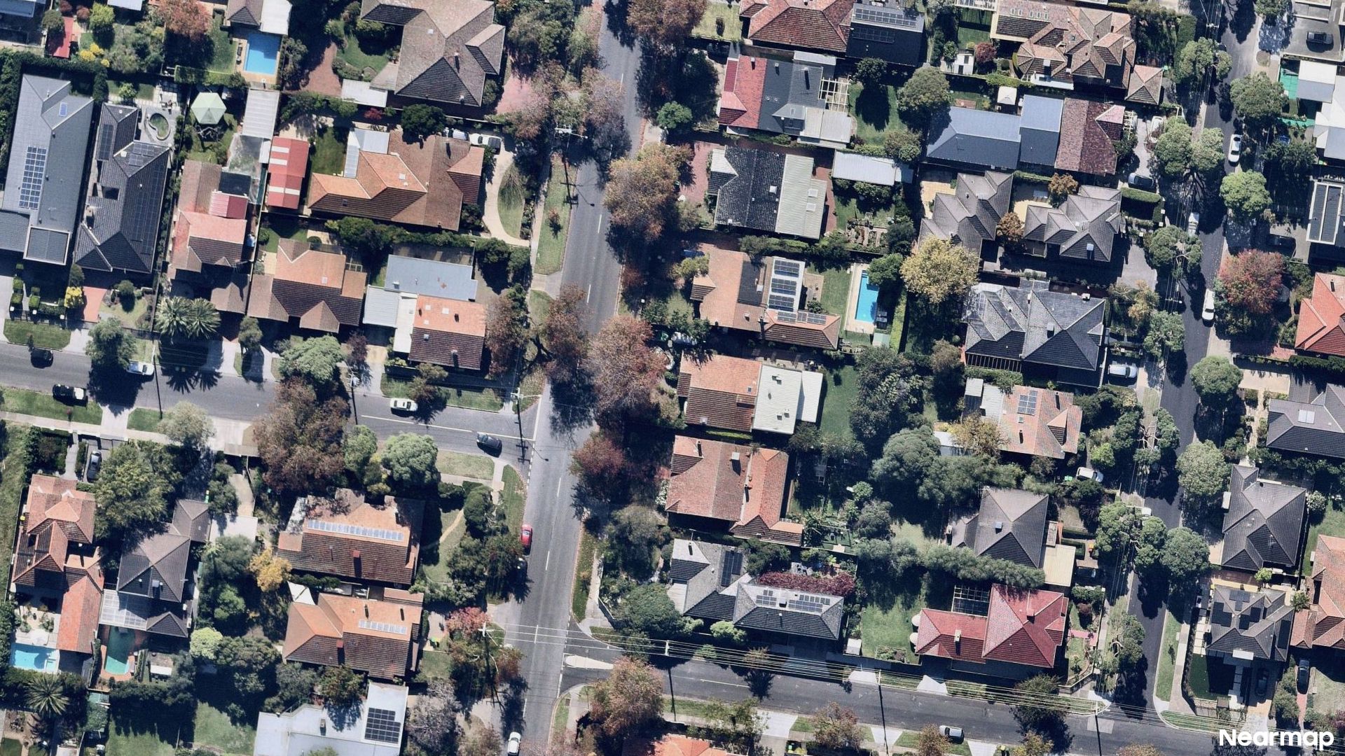 Vertical aerial view