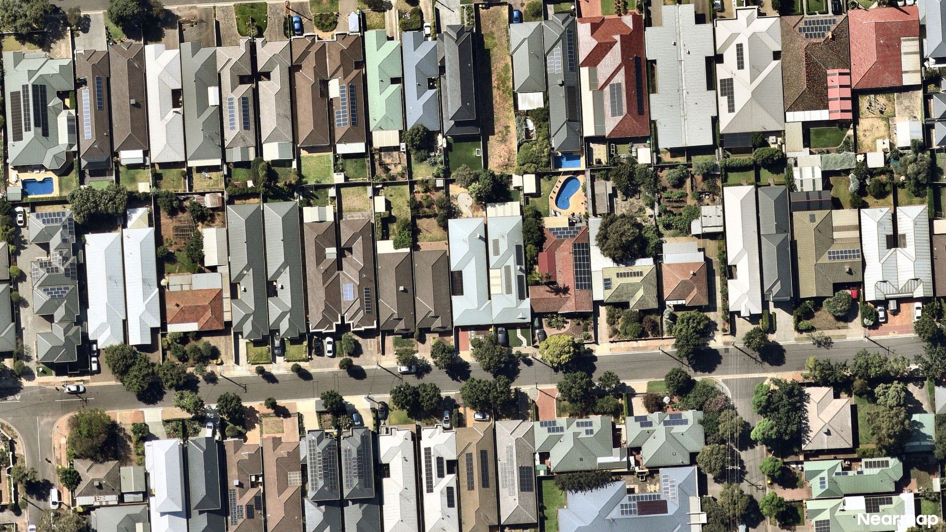 Vertical aerial view