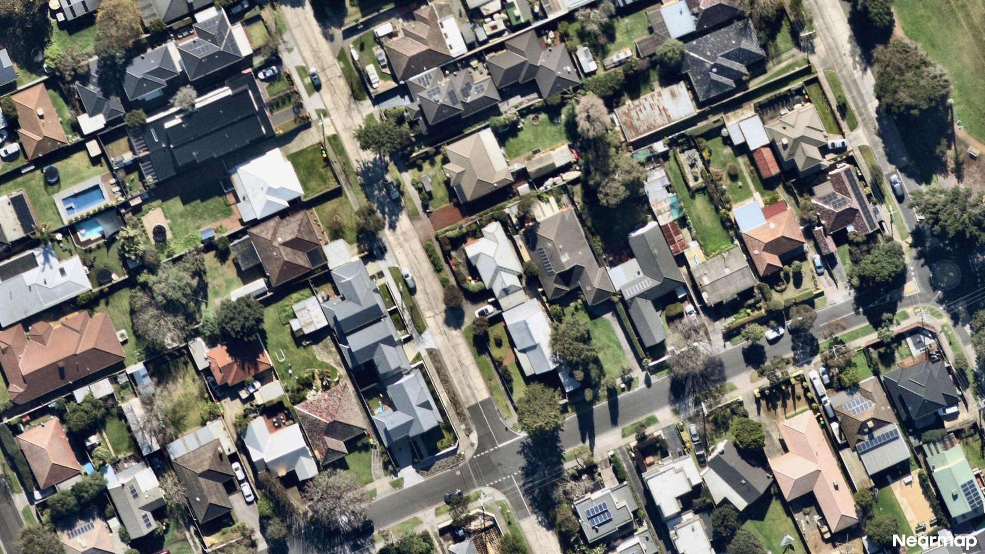 Vertical aerial view