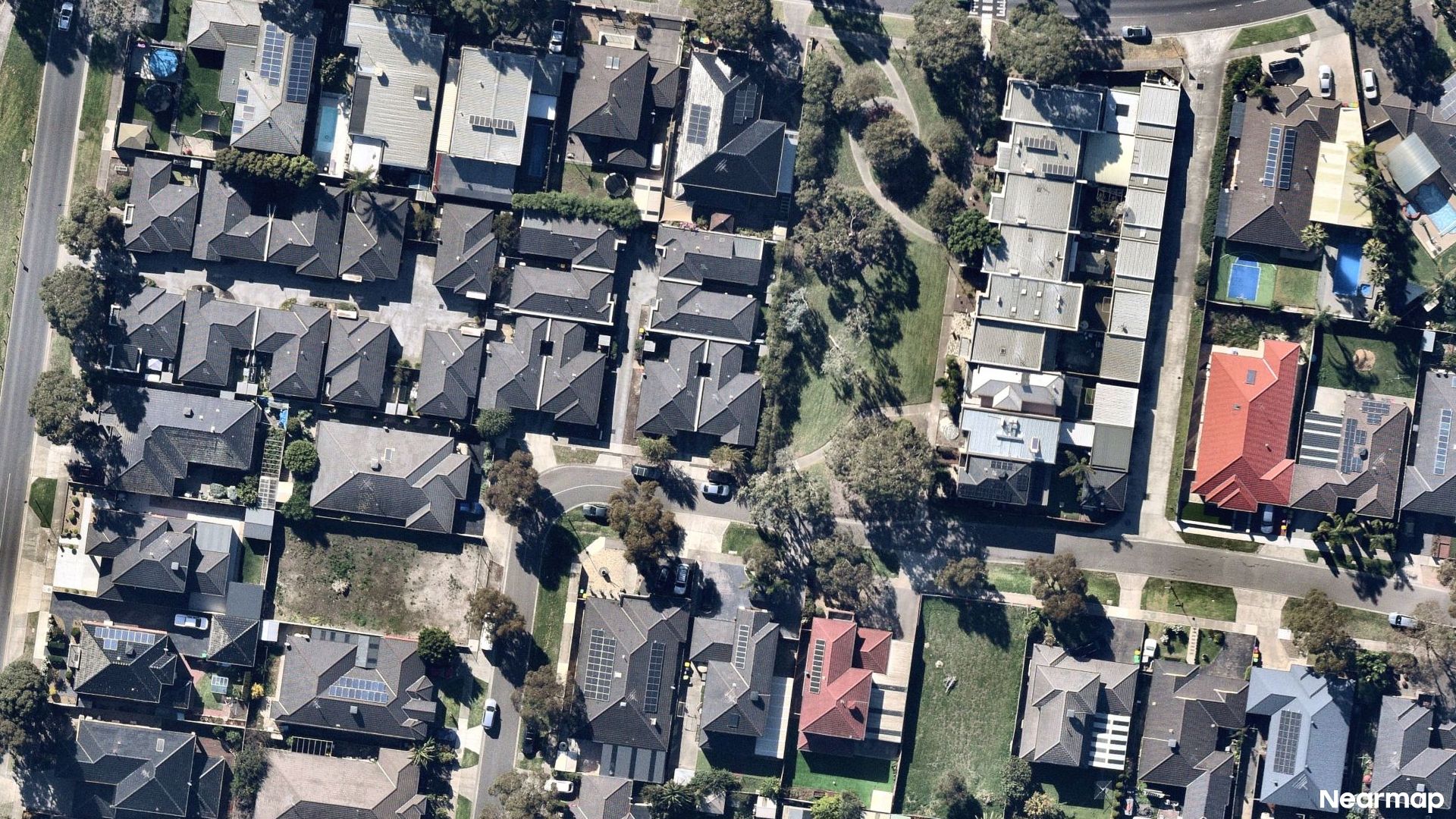 Vertical aerial view