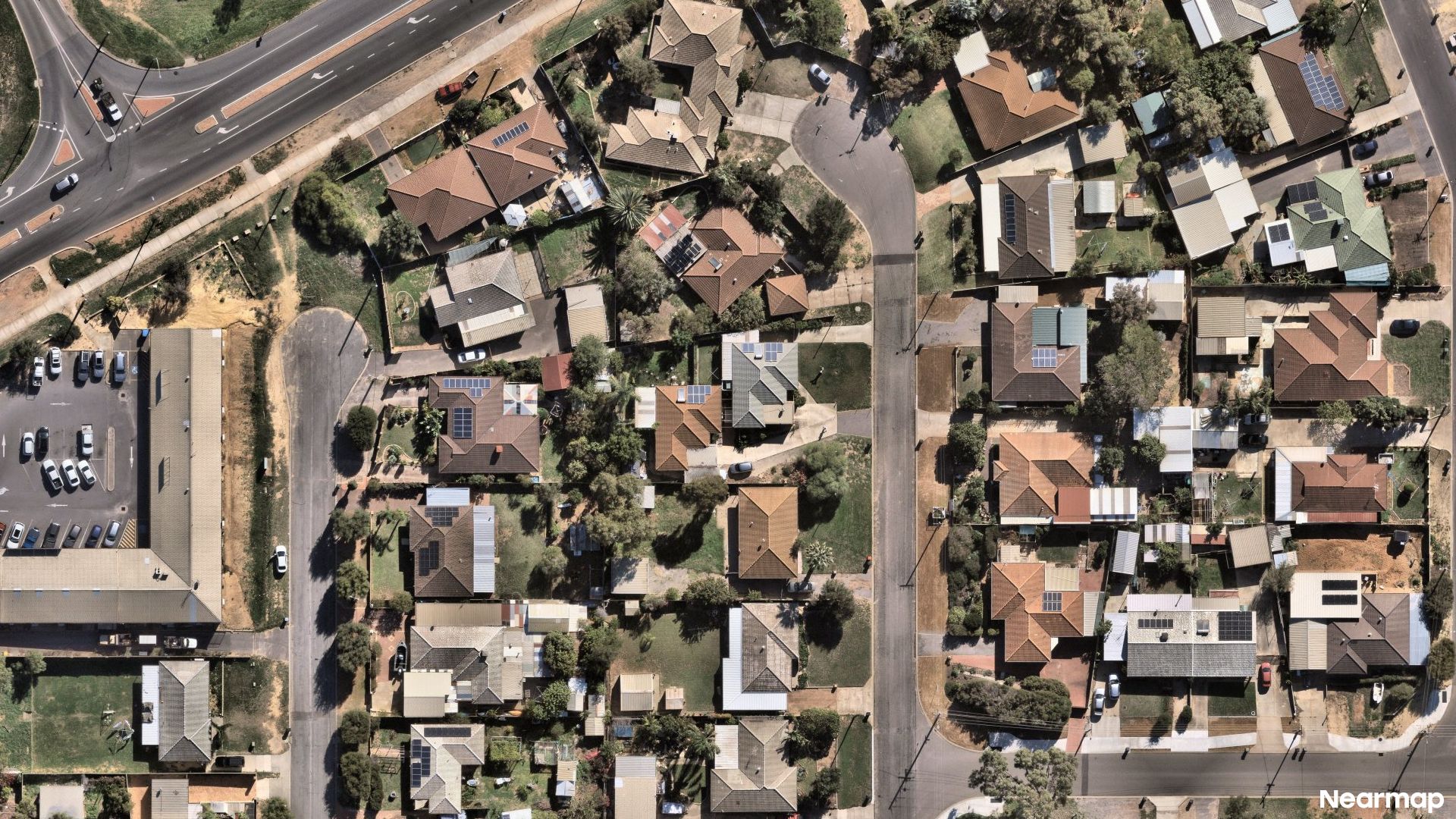 Vertical aerial view