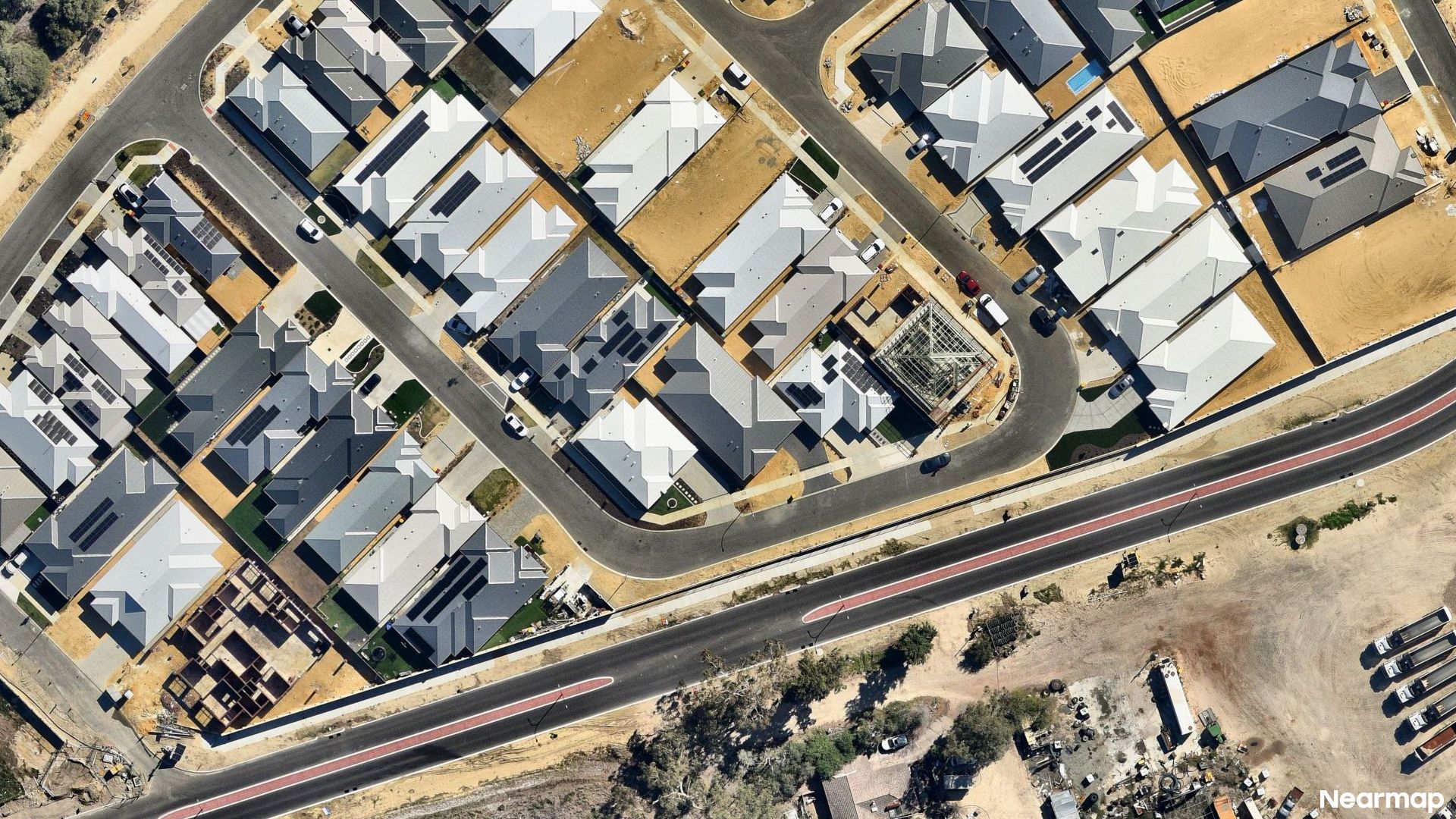 Vertical aerial view