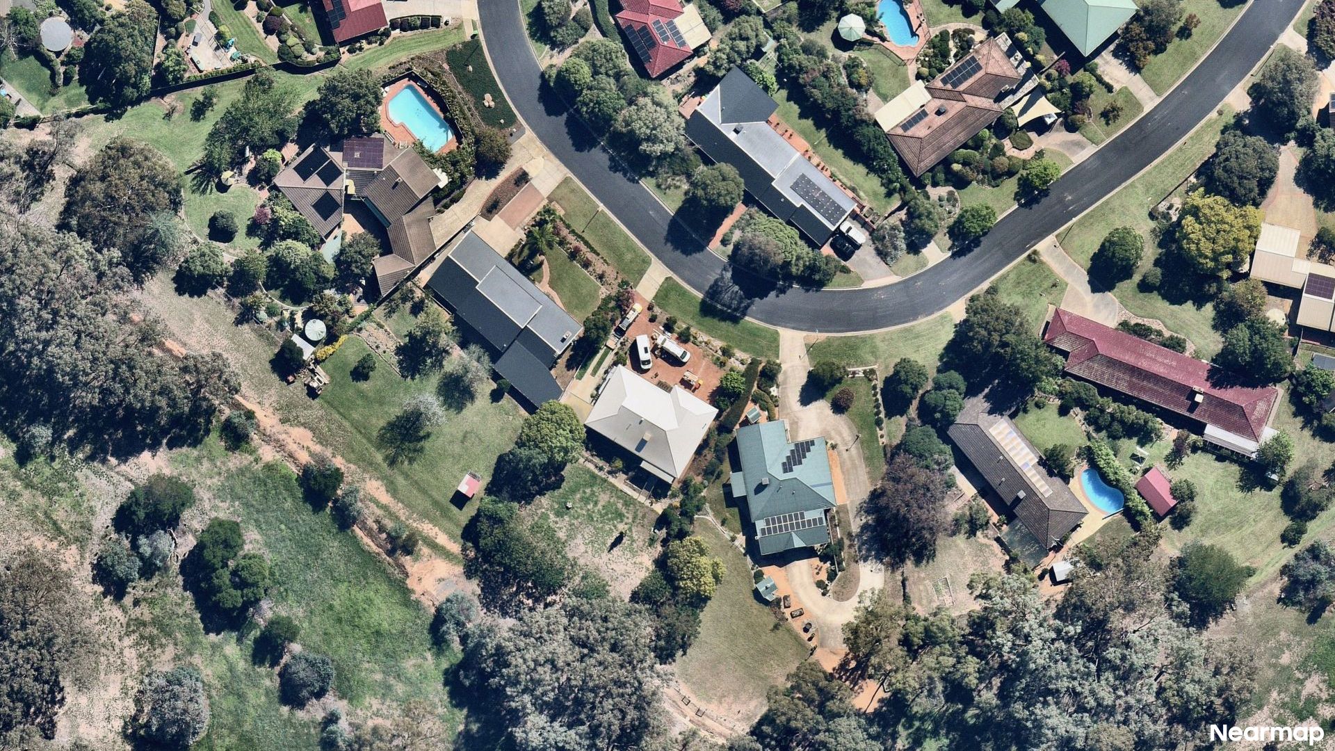Vertical aerial view