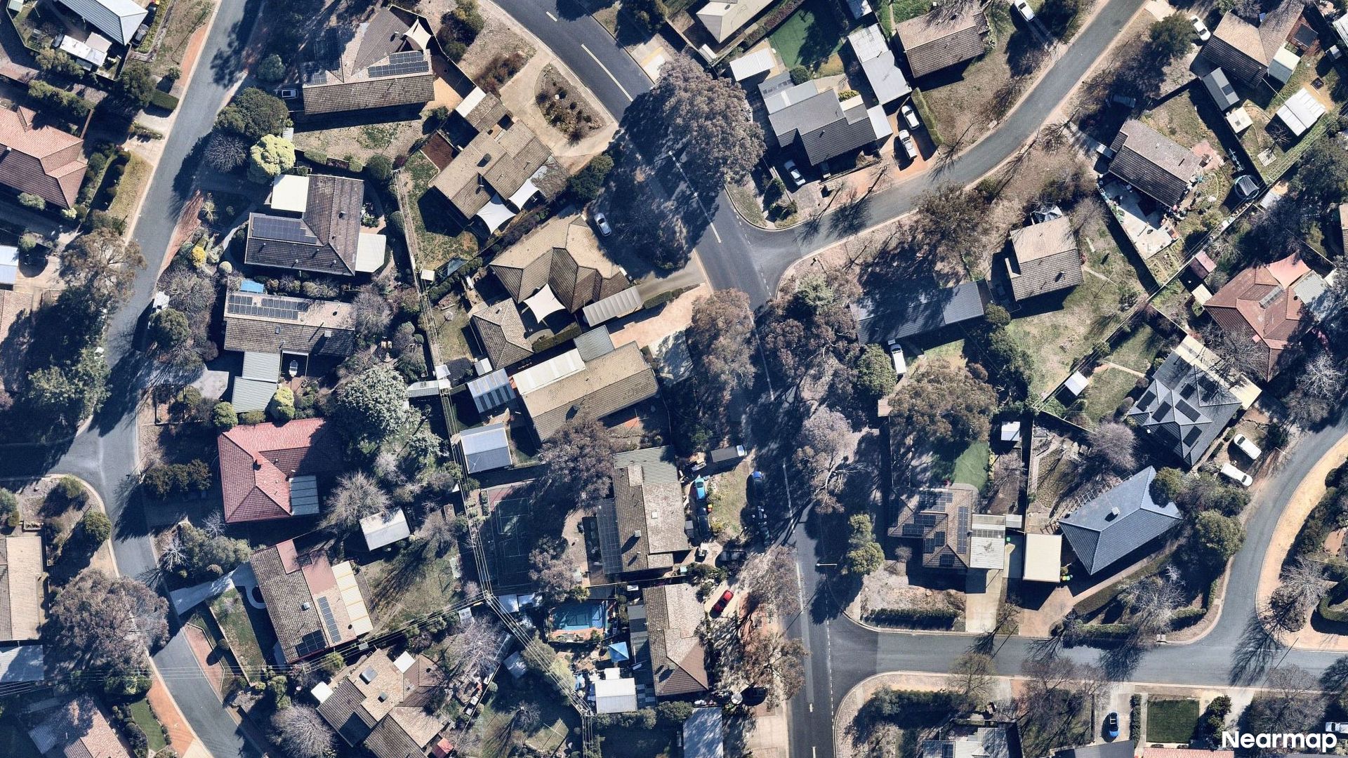 Vertical aerial view