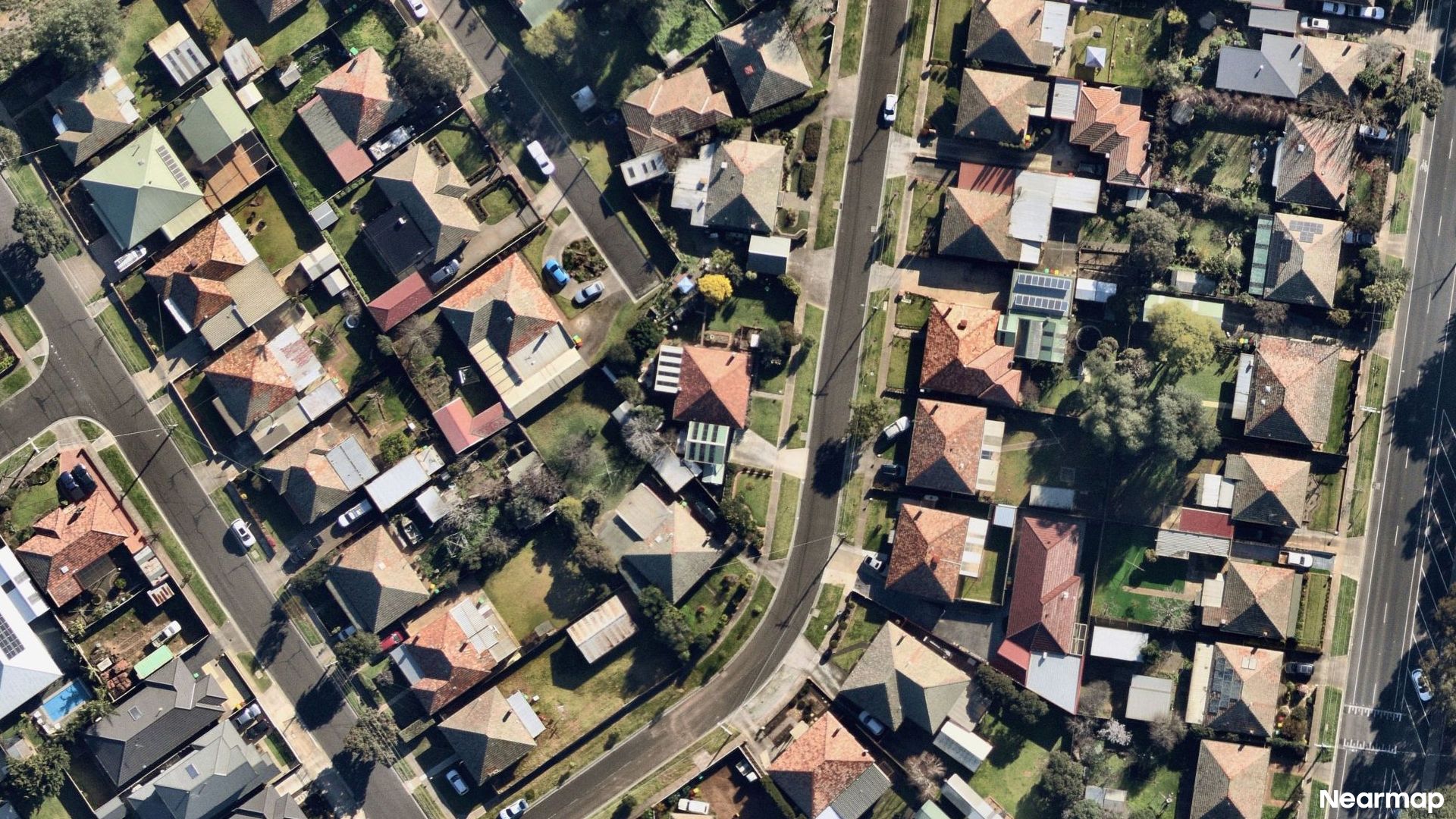 Vertical aerial view
