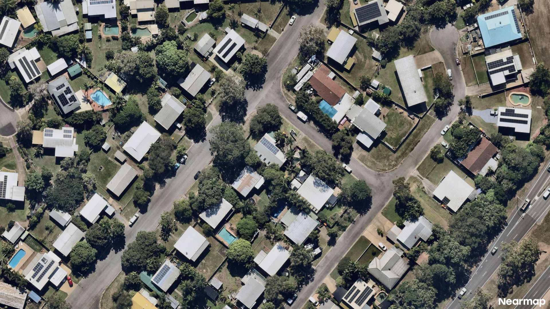 Vertical aerial view