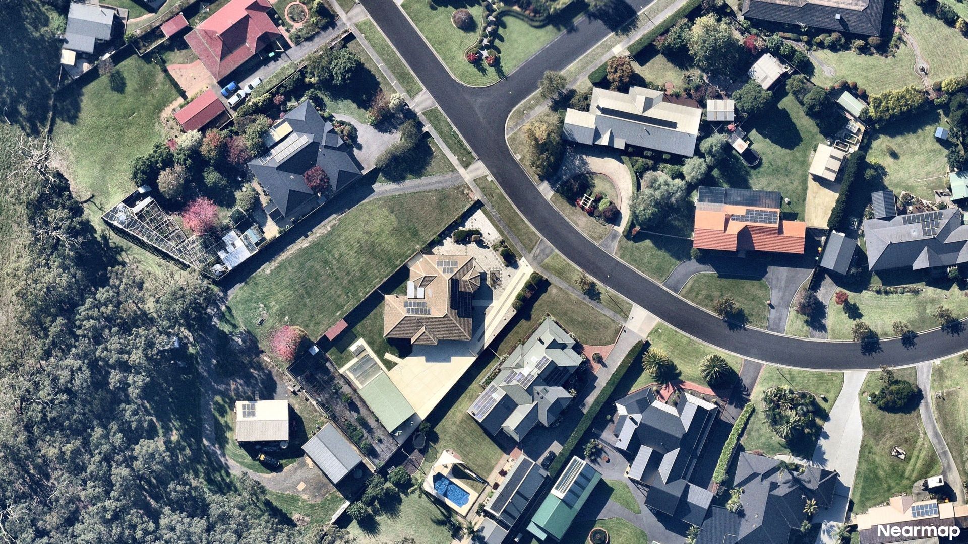 Vertical aerial view