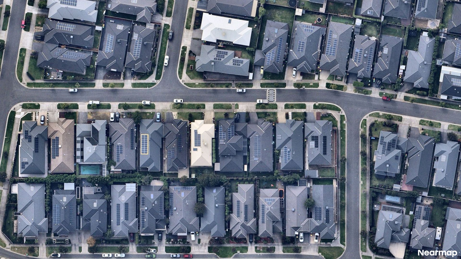 Vertical aerial view