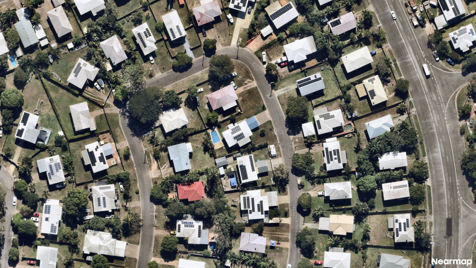 Vertical aerial view
