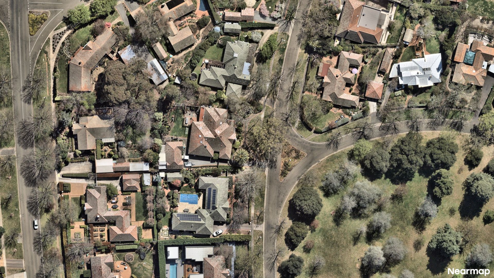 Vertical aerial view