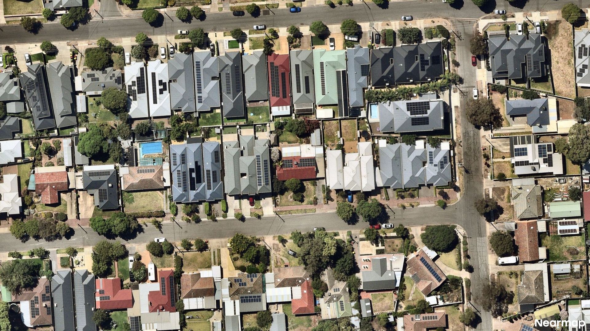 Vertical aerial view