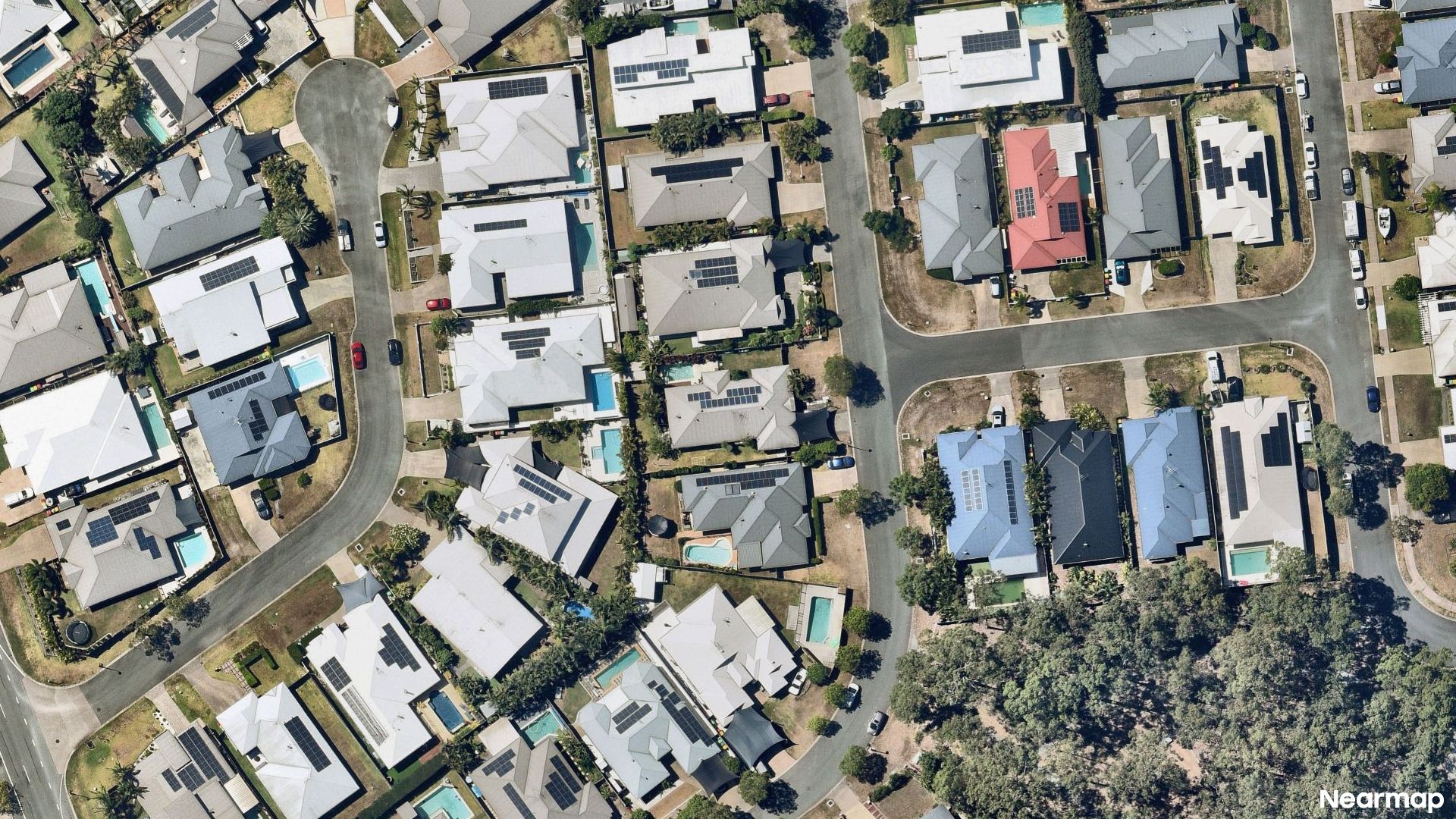Vertical aerial view
