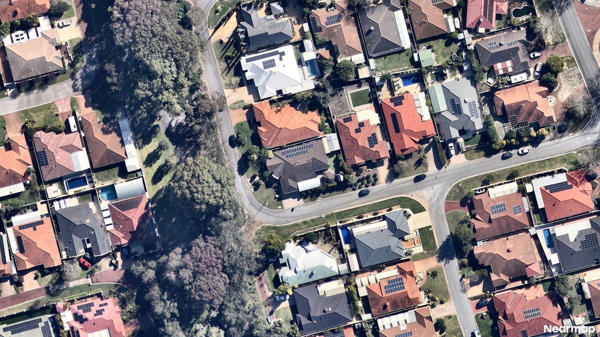 Vertical aerial view