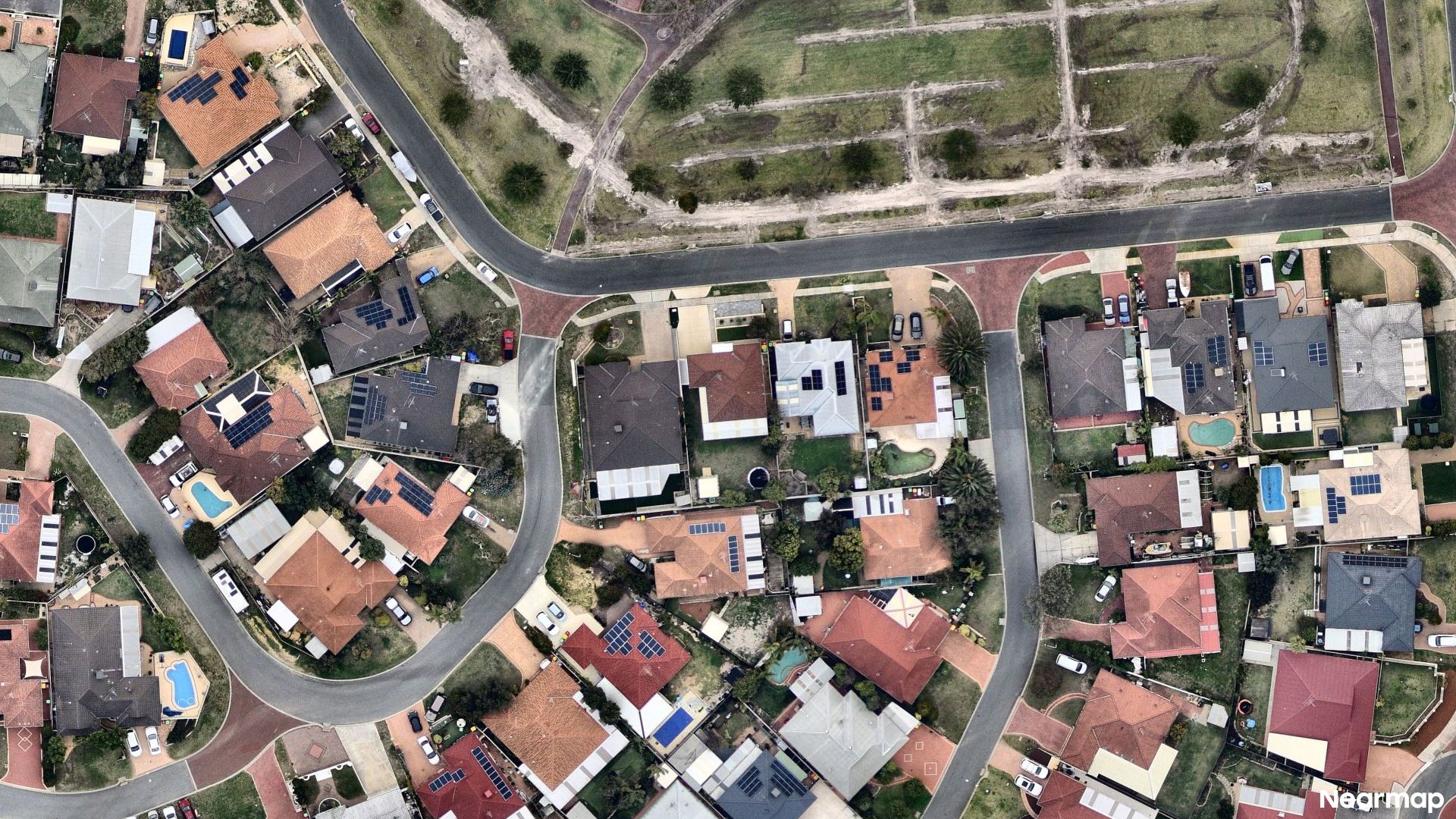 Vertical aerial view