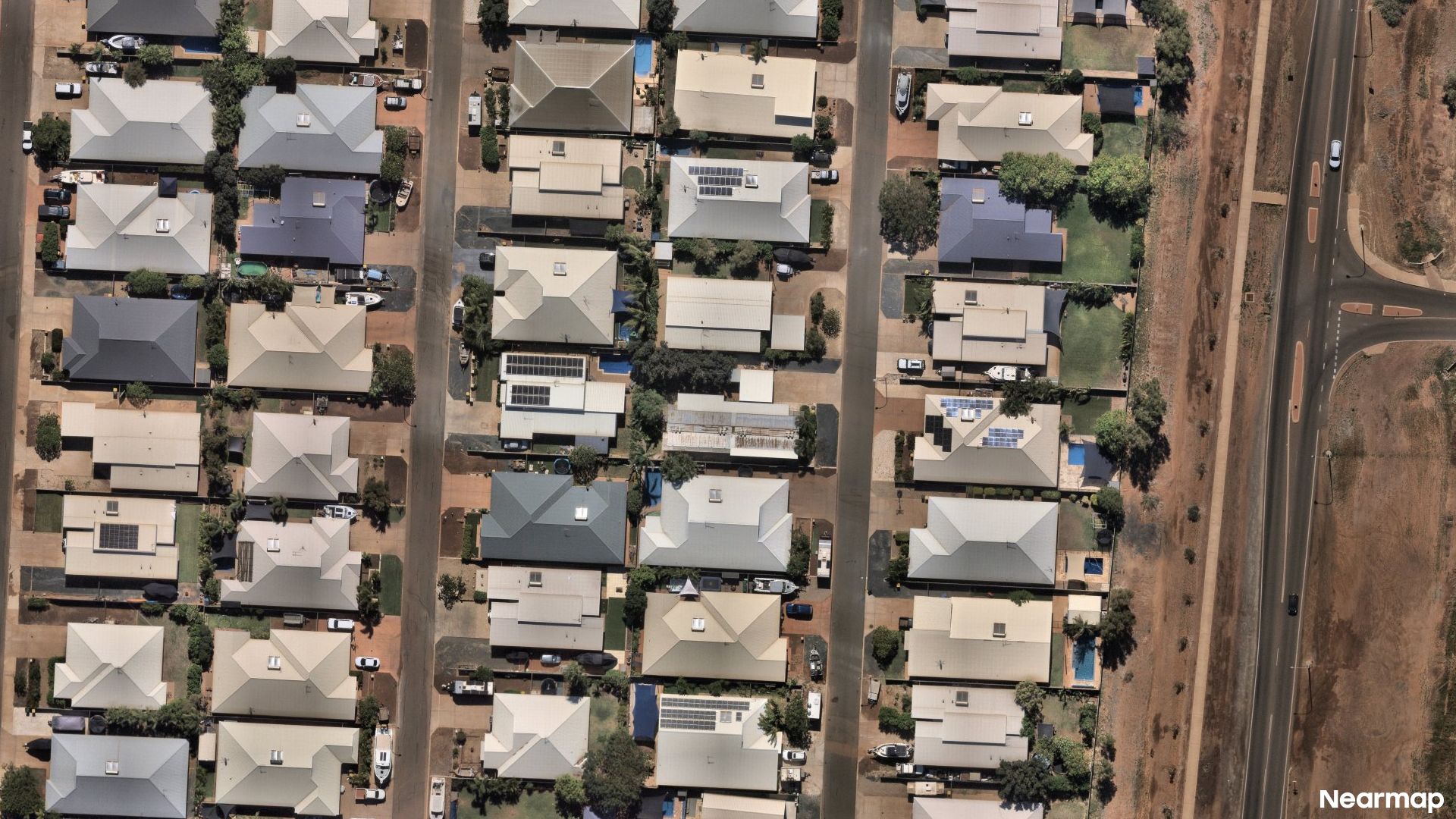 Vertical aerial view