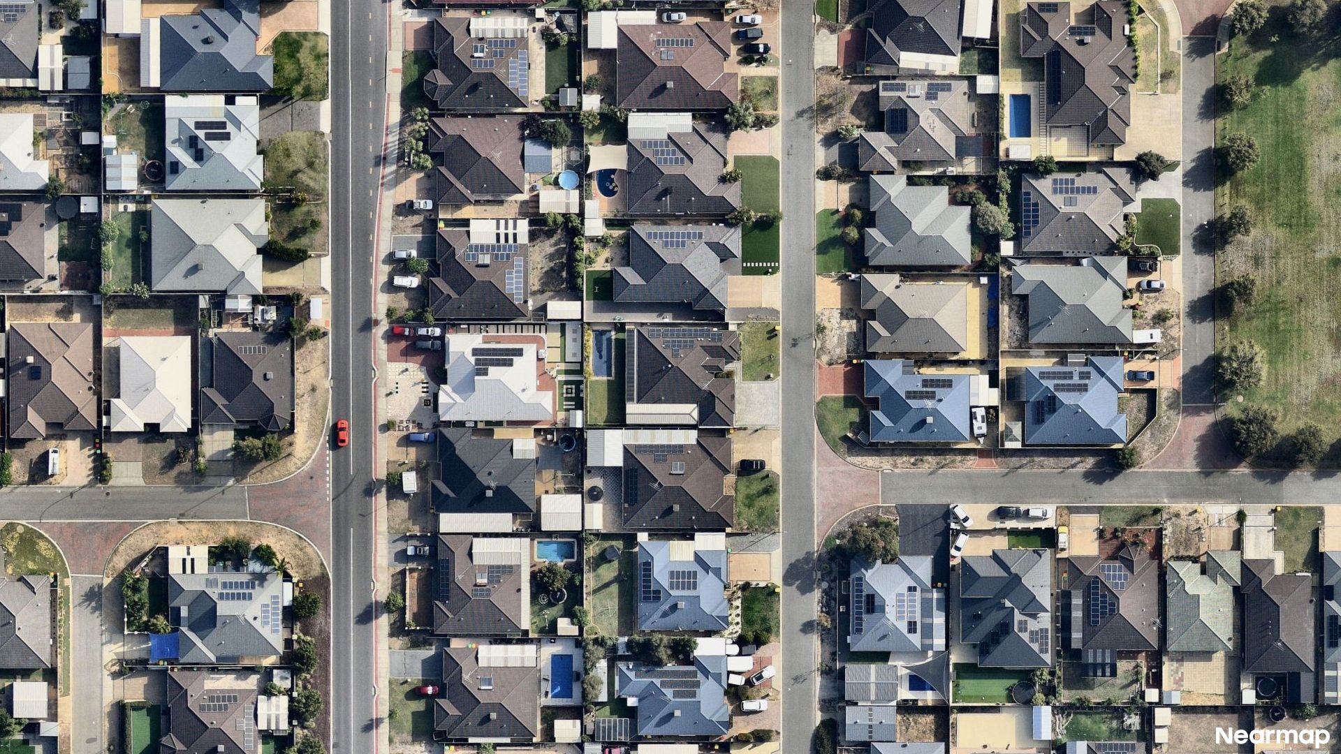 Vertical aerial view