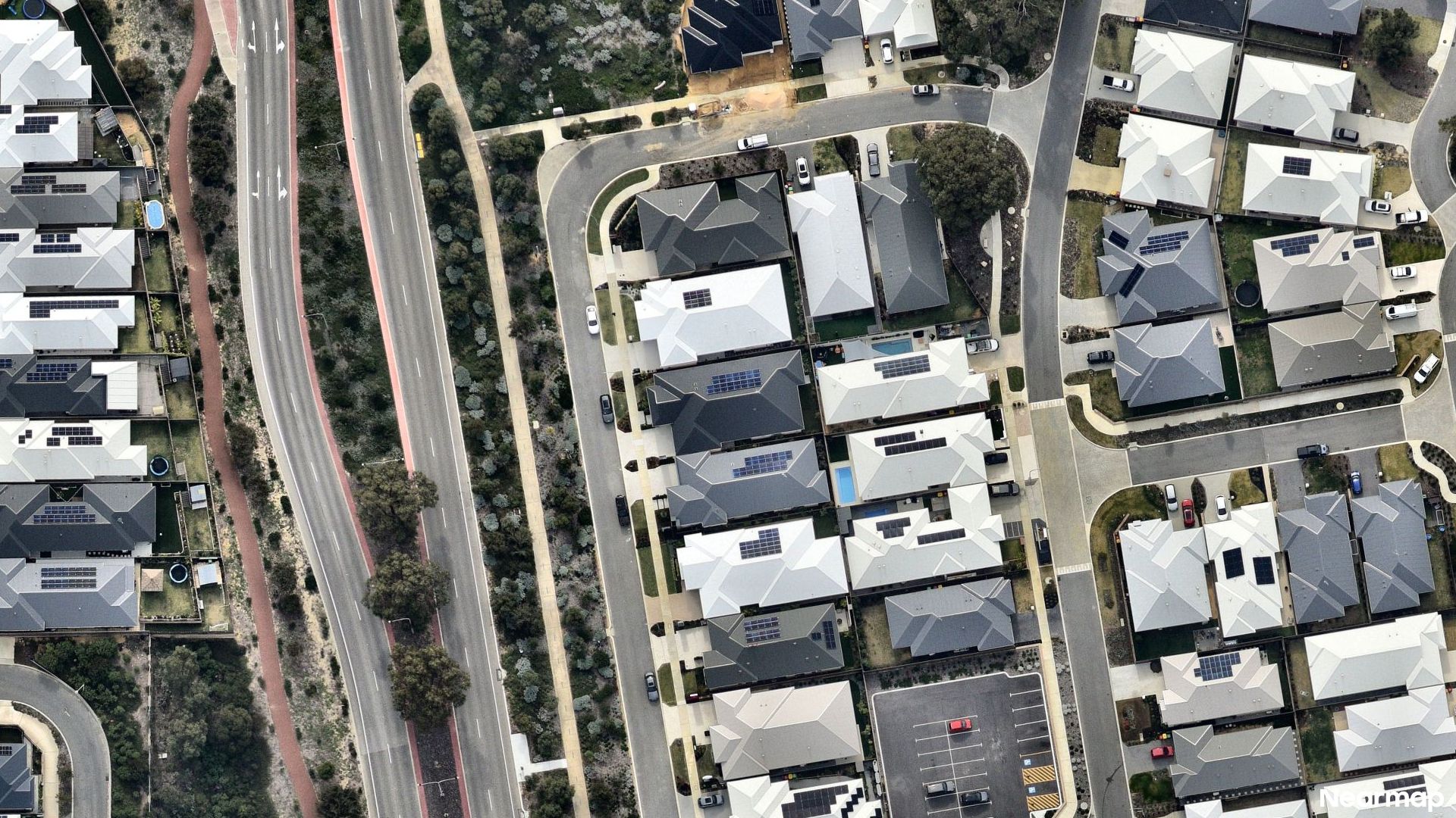 Vertical aerial view