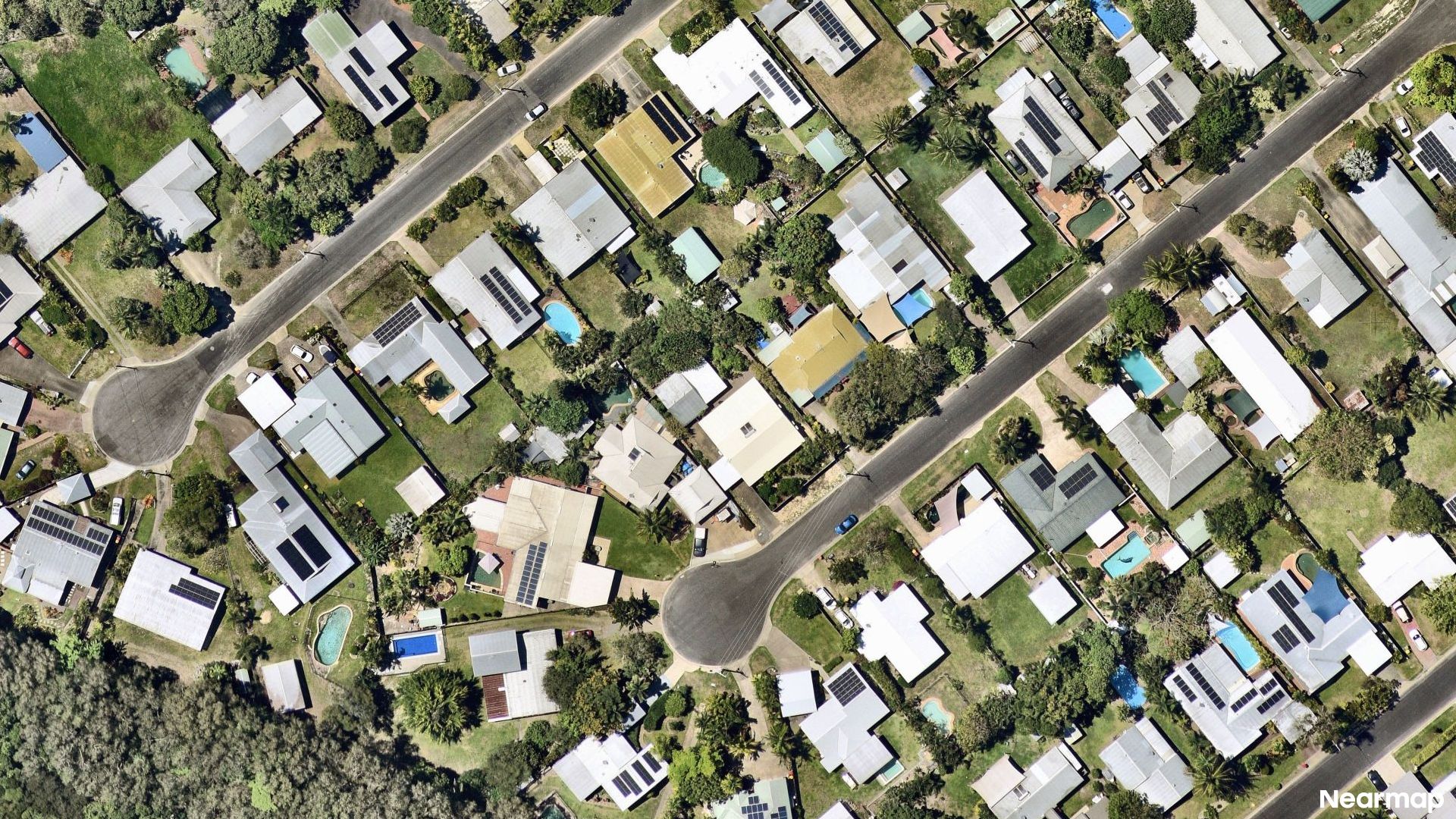 Vertical aerial view
