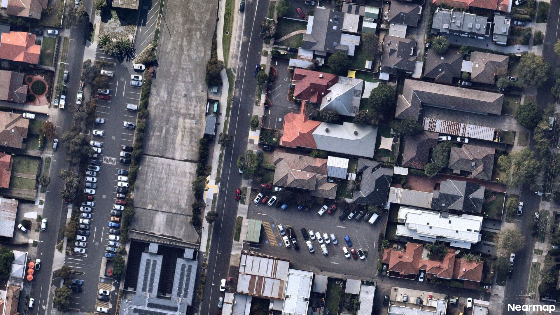 Vertical aerial view
