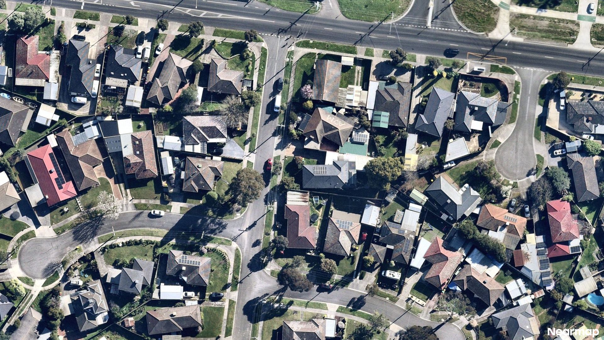 Vertical aerial view