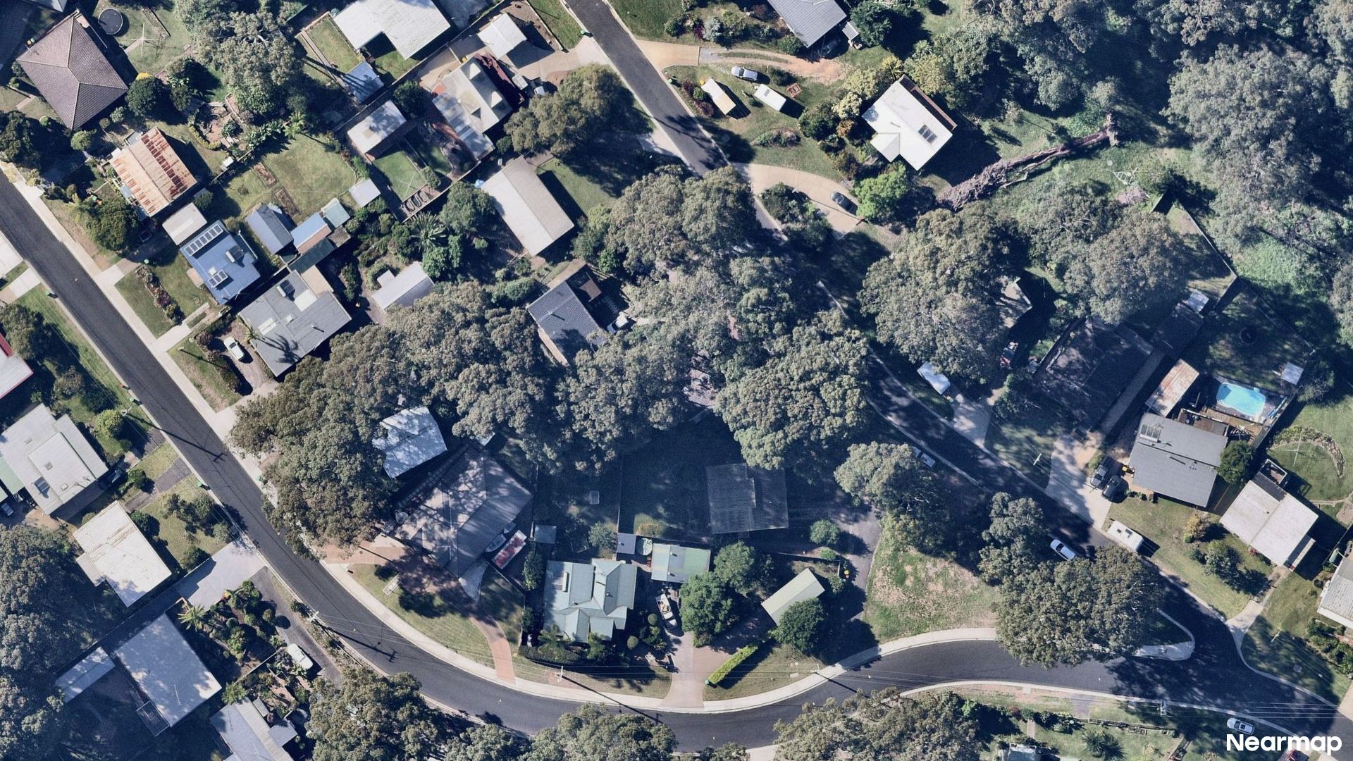 Vertical aerial view