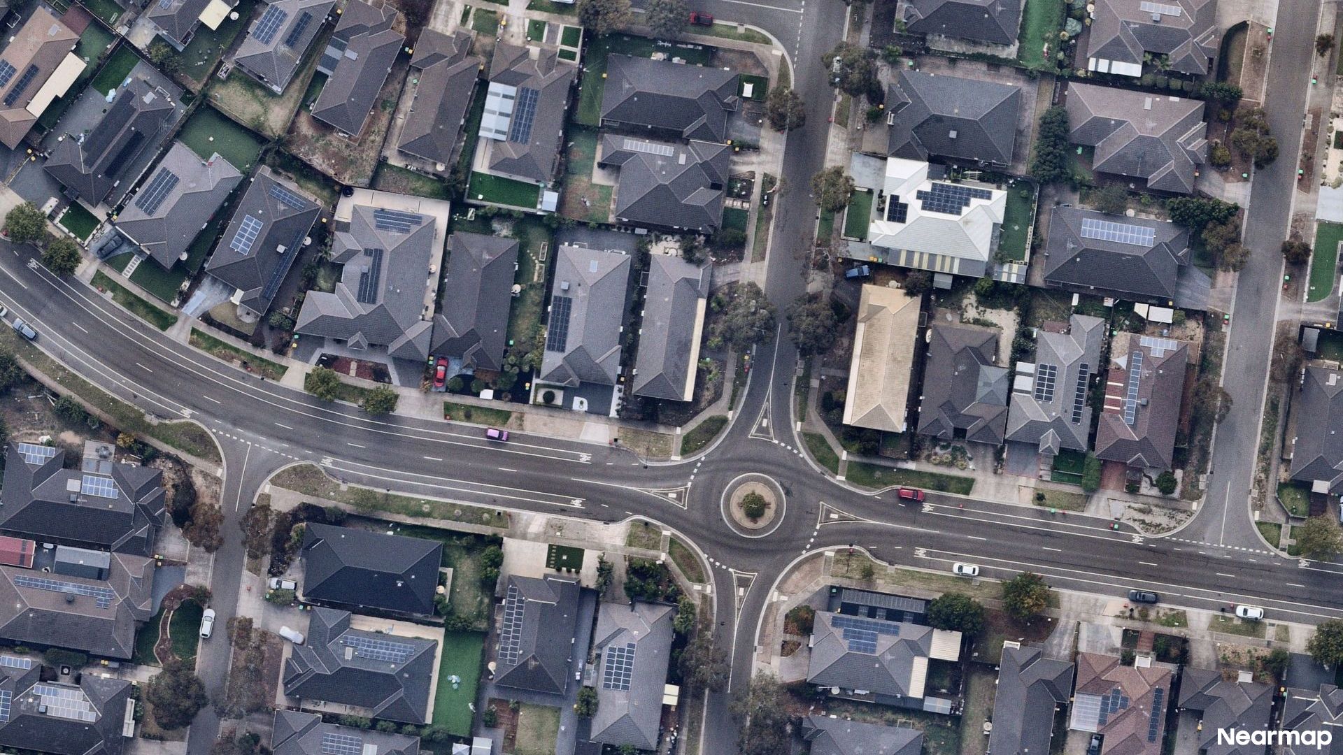 Vertical aerial view