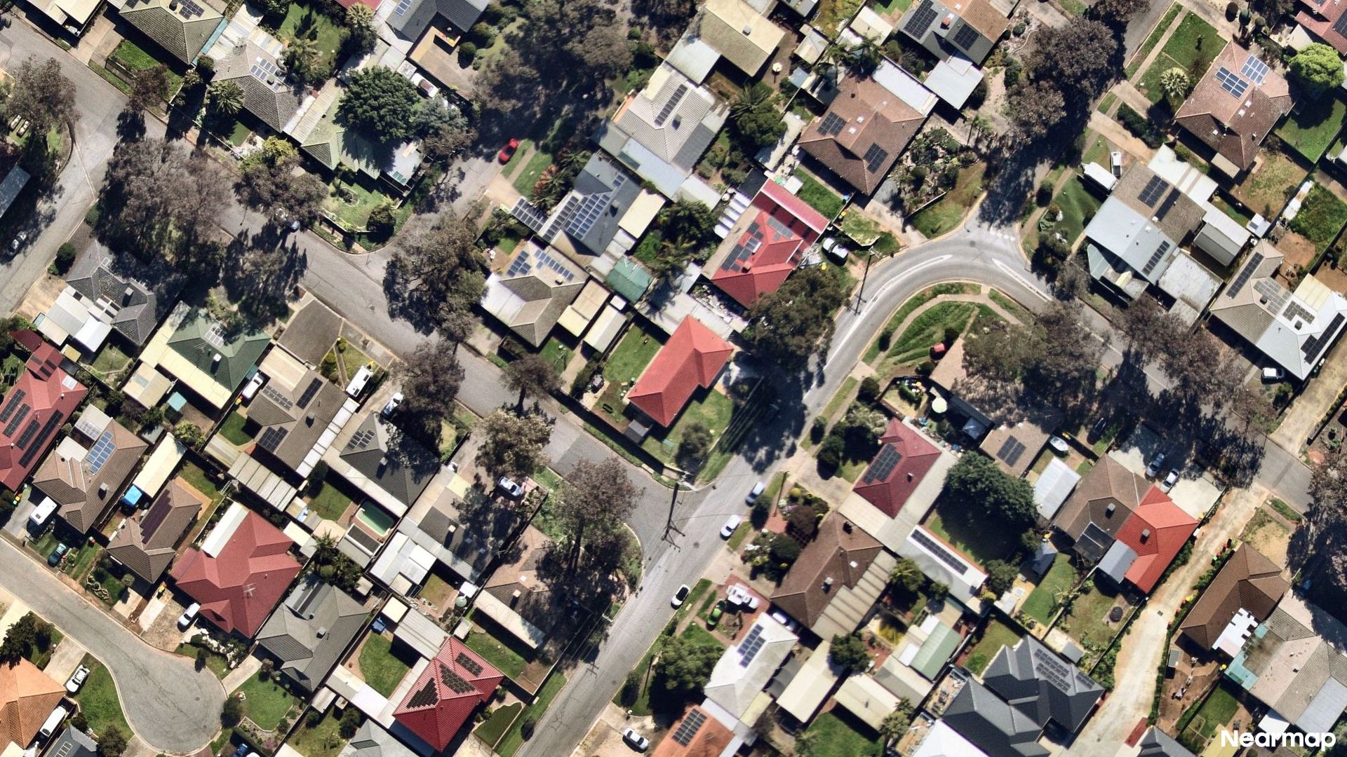 Vertical aerial view