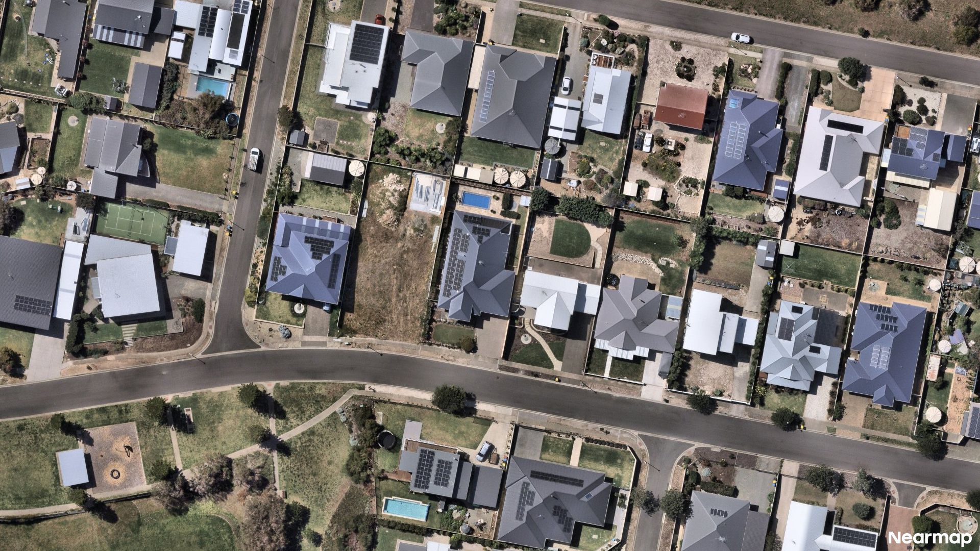 Vertical aerial view